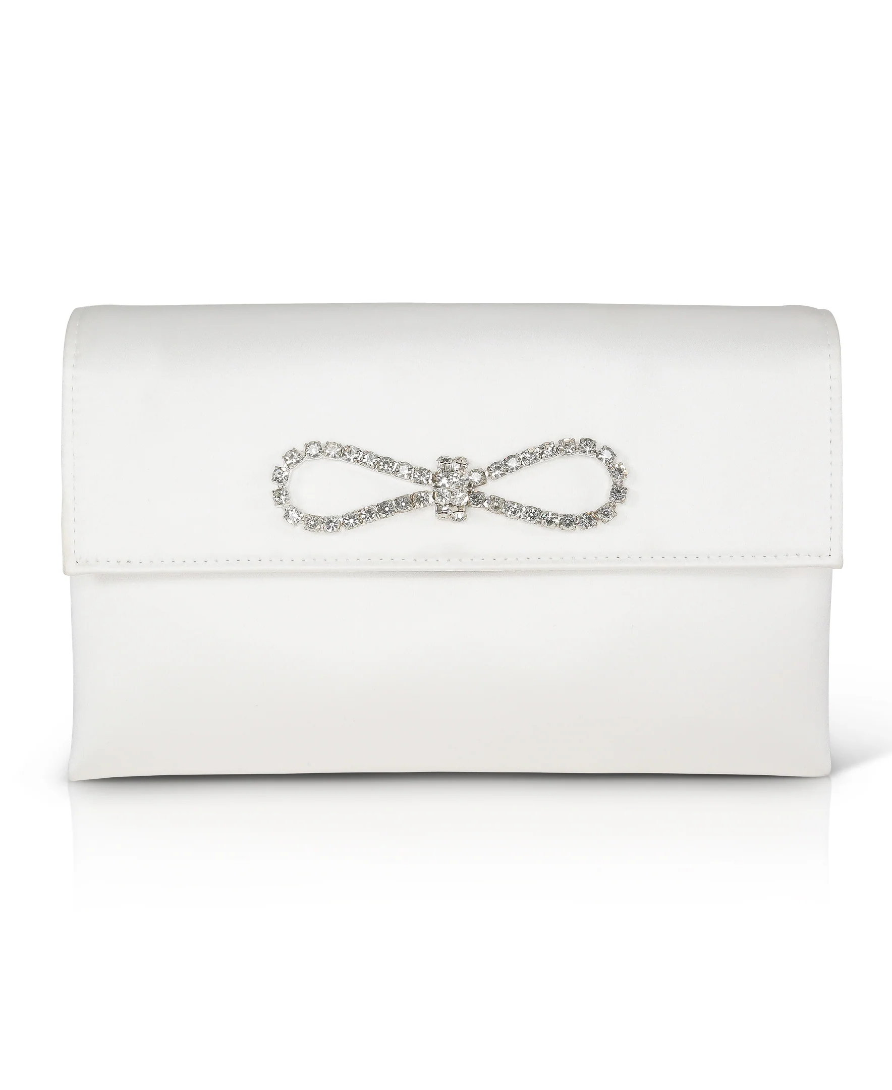 Alicia Satin Envelope with Crystal Bow - Image 6