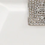 Amira Satin Faceted Trapezoid Minaudiere - Image 14