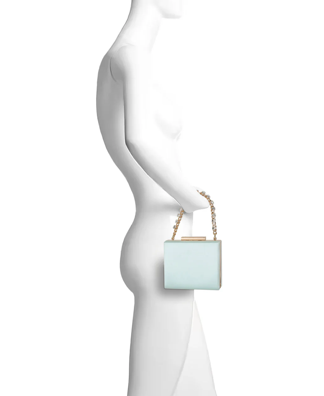 Billie Mini Box Clutch with Rhinestone Wristlet - Image 10