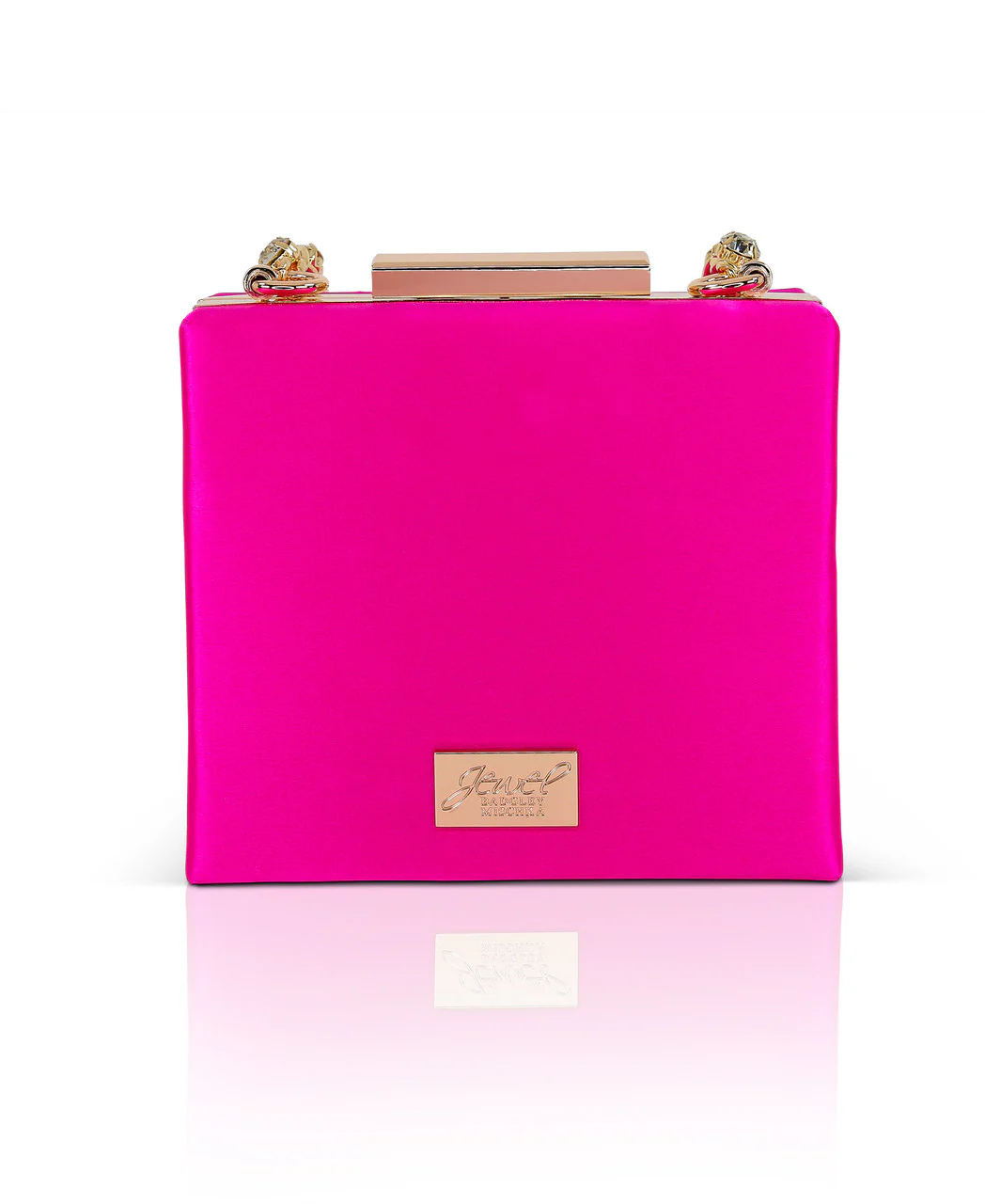 Billie Mini Box Clutch with Rhinestone Wristlet - Image 13