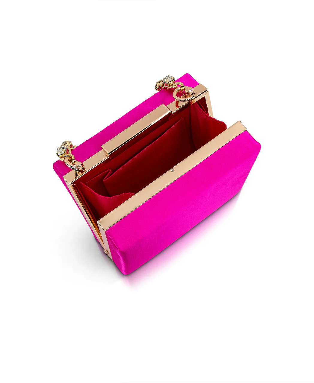 Billie Mini Box Clutch with Rhinestone Wristlet - Image 14