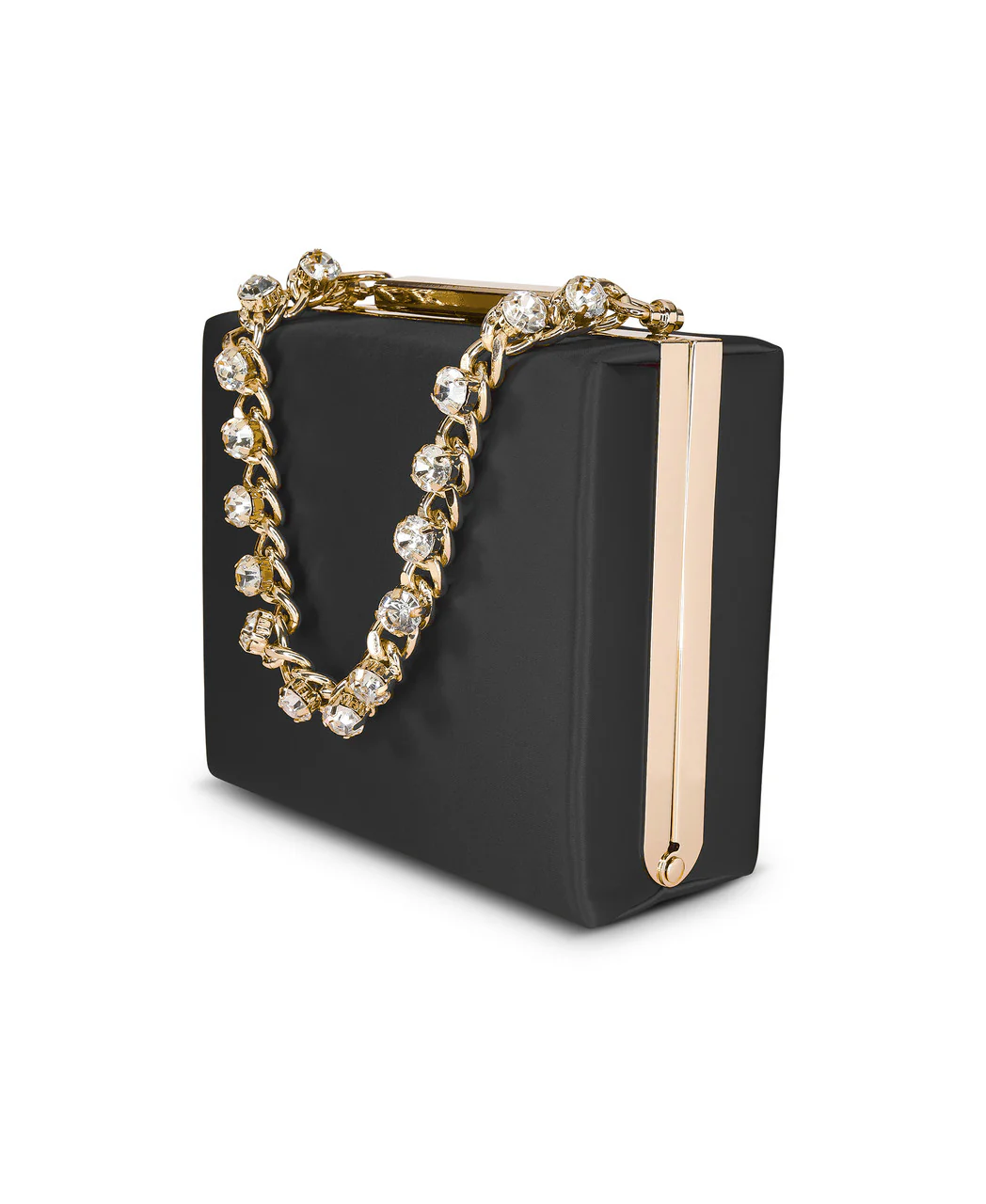 Billie Mini Box Clutch with Rhinestone Wristlet - Image 16