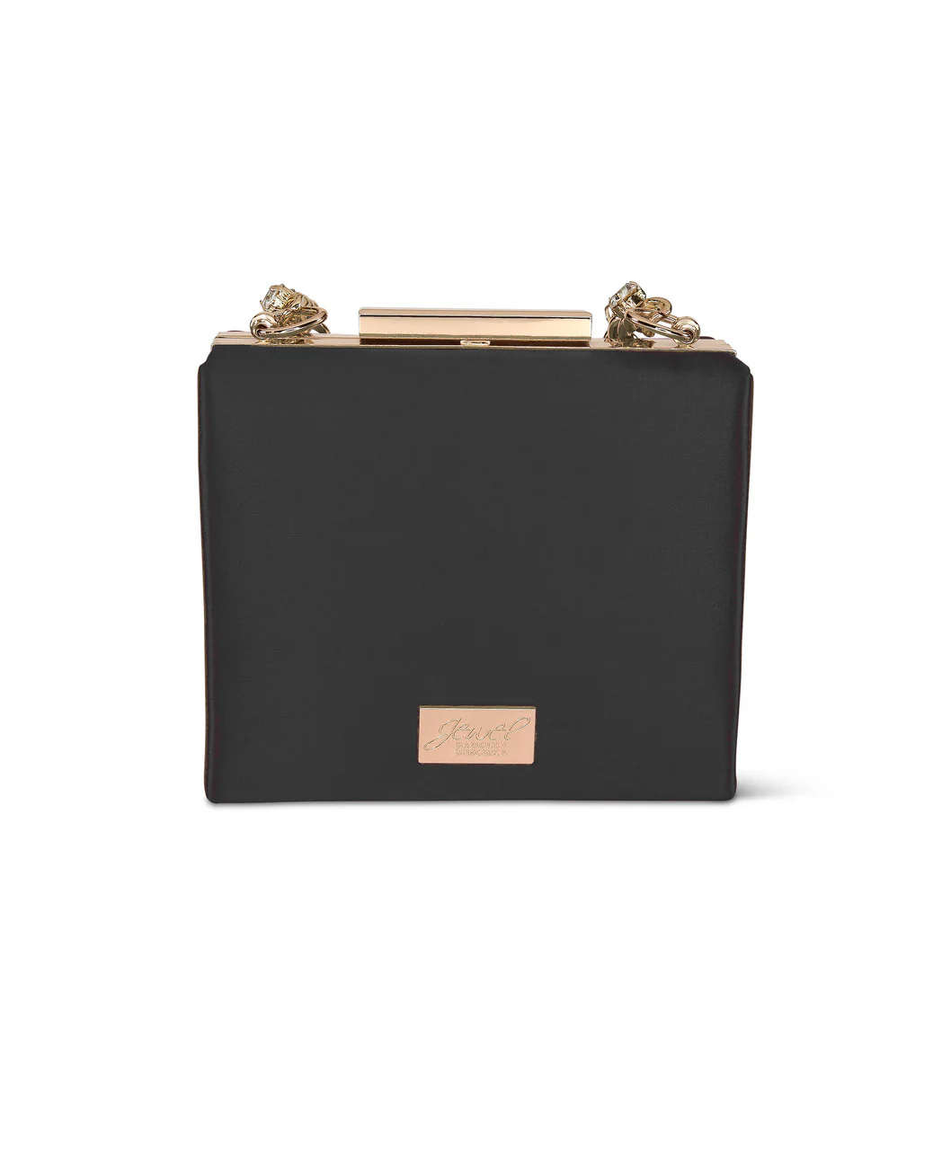 Billie Mini Box Clutch with Rhinestone Wristlet - Image 17