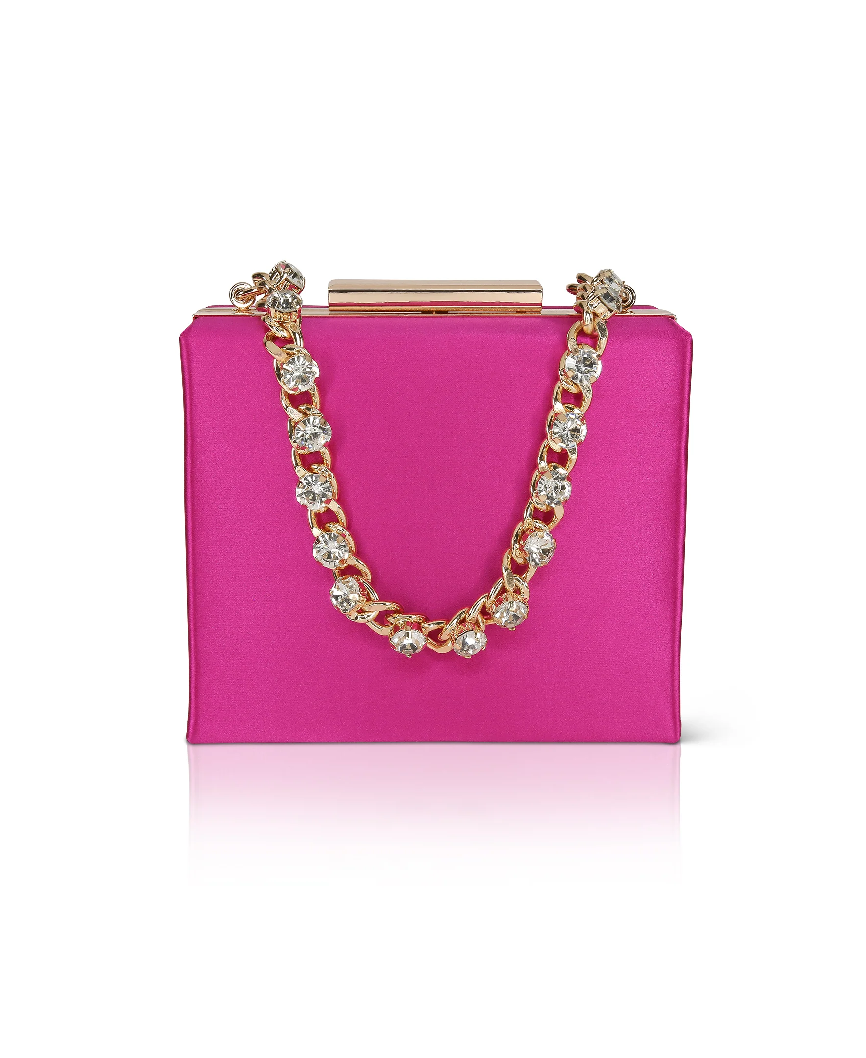 Billie Mini Box Clutch with Rhinestone Wristlet - Image 20
