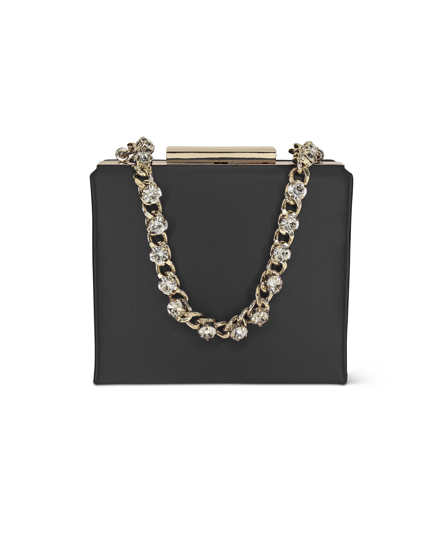 Billie Mini Box Clutch with Rhinestone Wristlet - Image 22