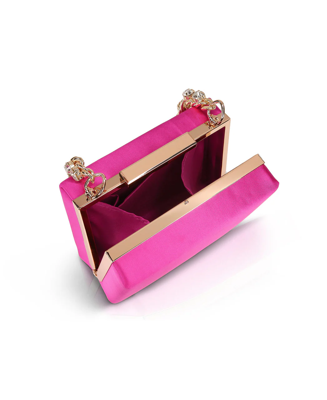 Billie Mini Box Clutch with Rhinestone Wristlet - Image 7