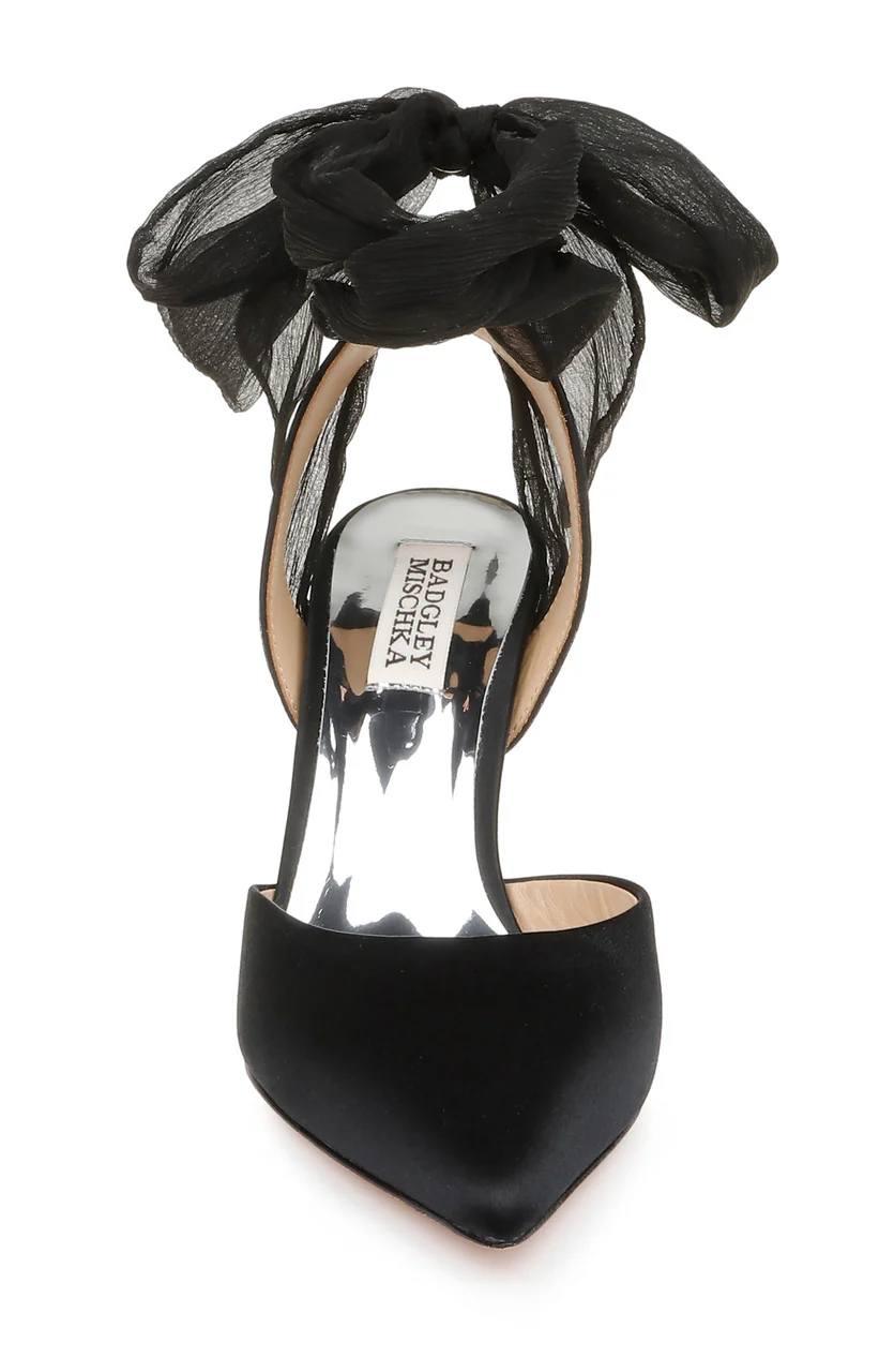Blaze Satin Bow Stilettos - Image 10