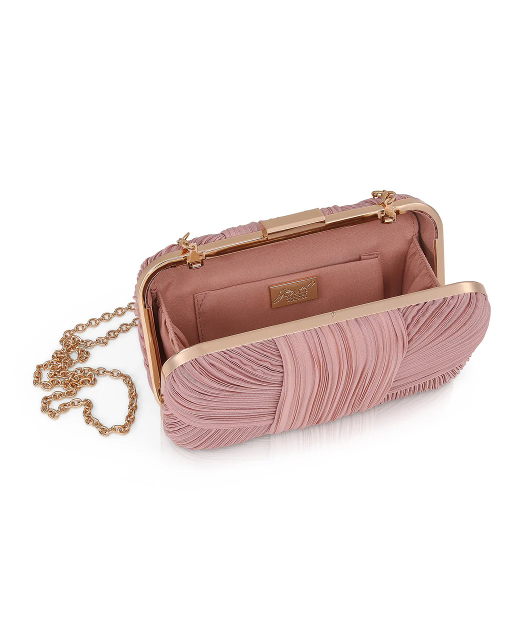 Cleo Shimmer Pleated Minaudiere - Image 3