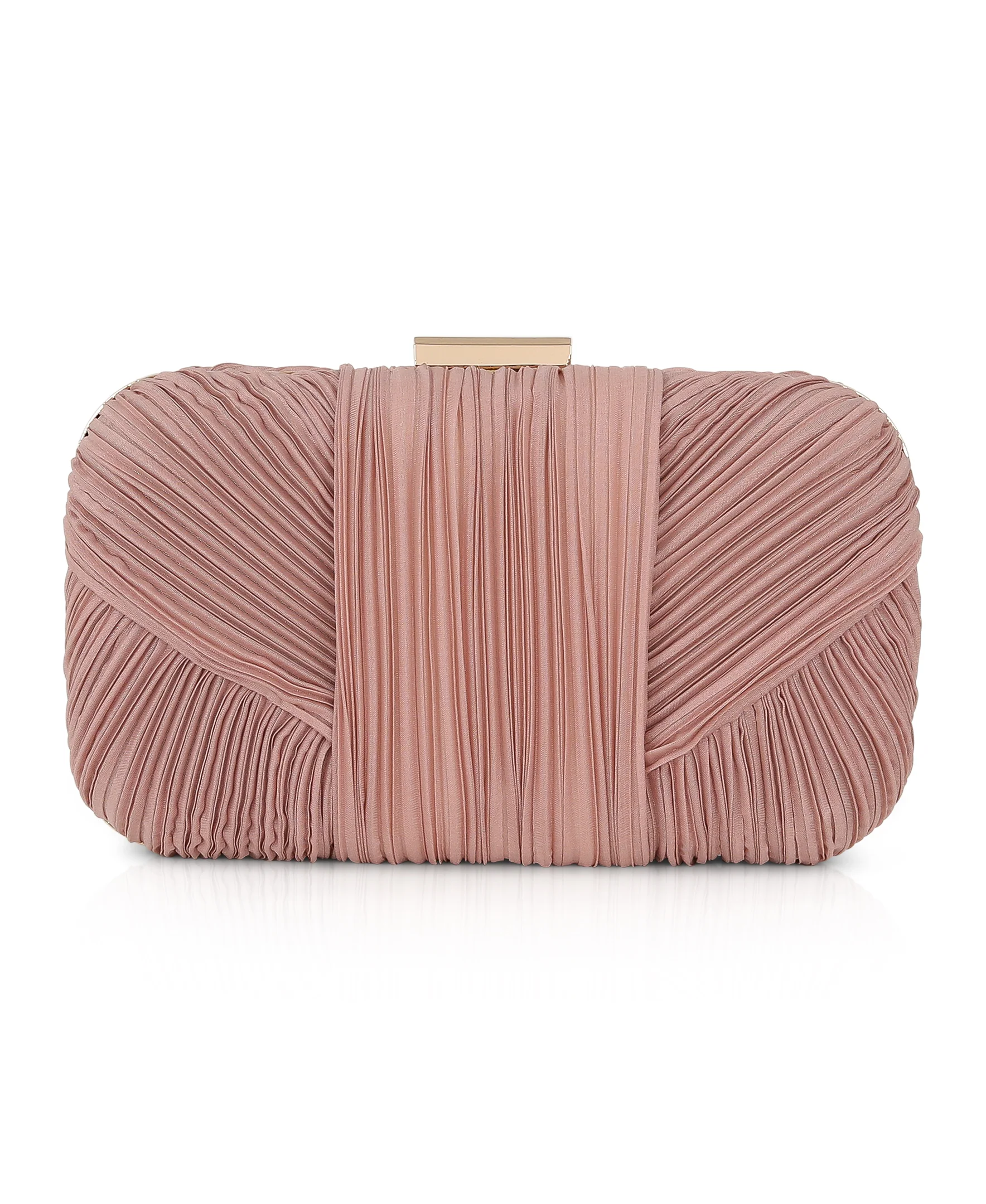 Cleo Shimmer Pleated Minaudiere - Image 4