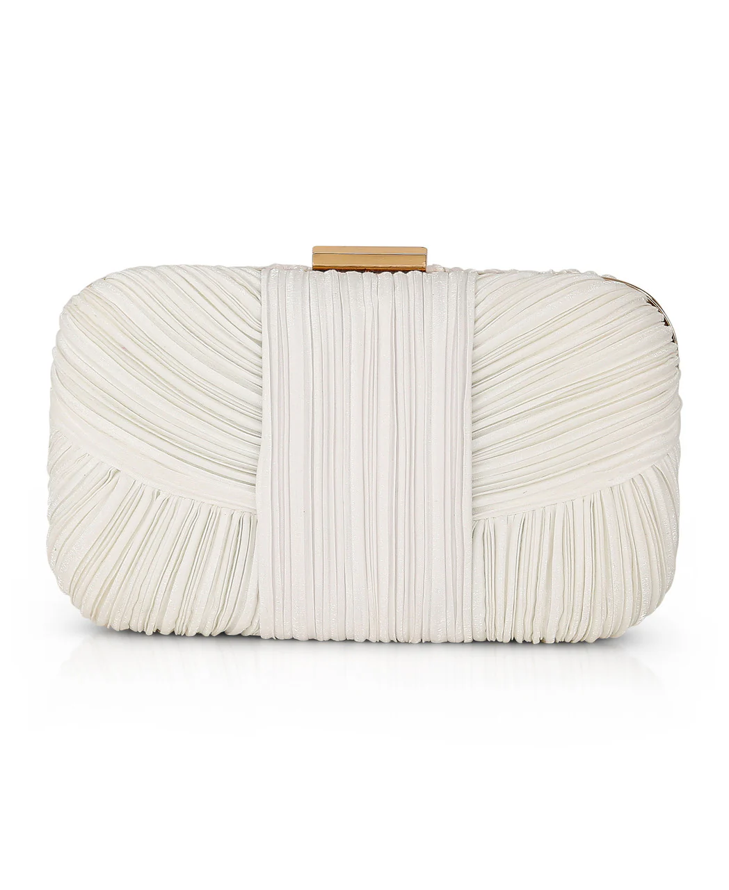 Cleo Shimmer Pleated Minaudiere - Image 5