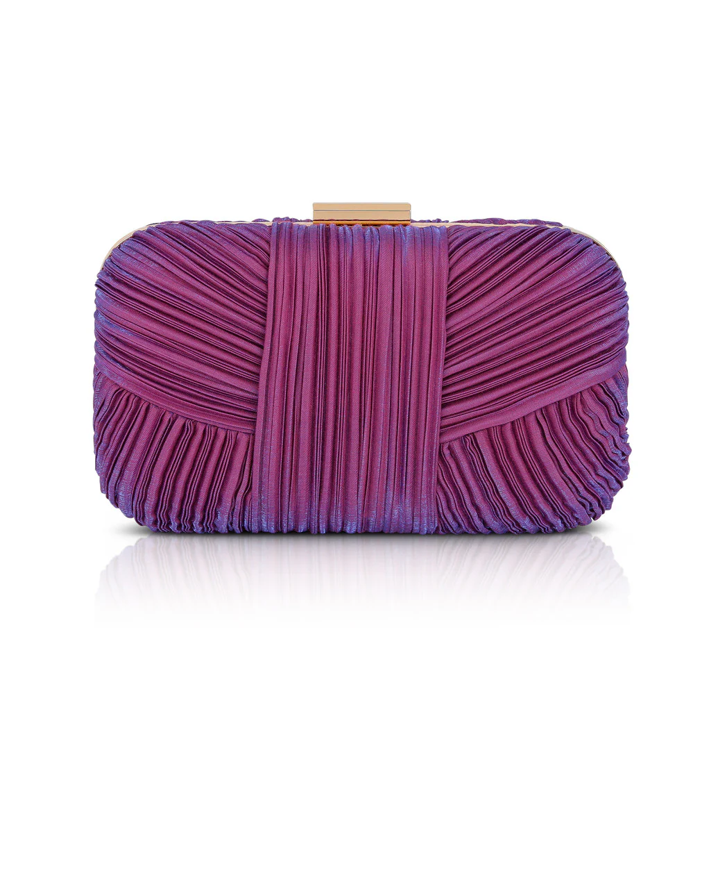 Cleo Shimmer Pleated Minaudiere - Image 6