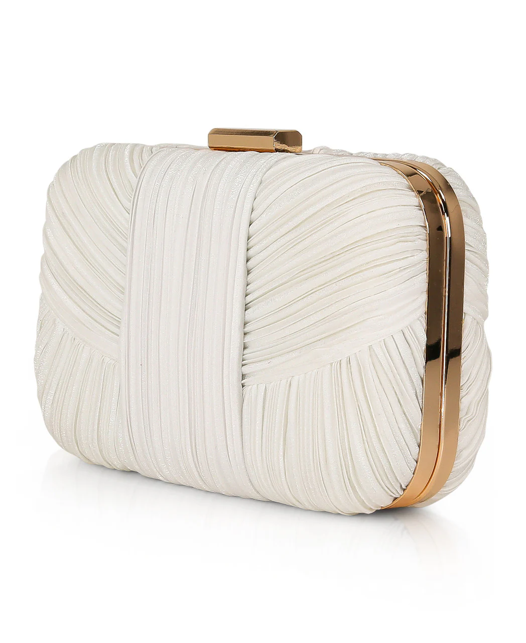 Cleo Shimmer Pleated Minaudiere - Image 7