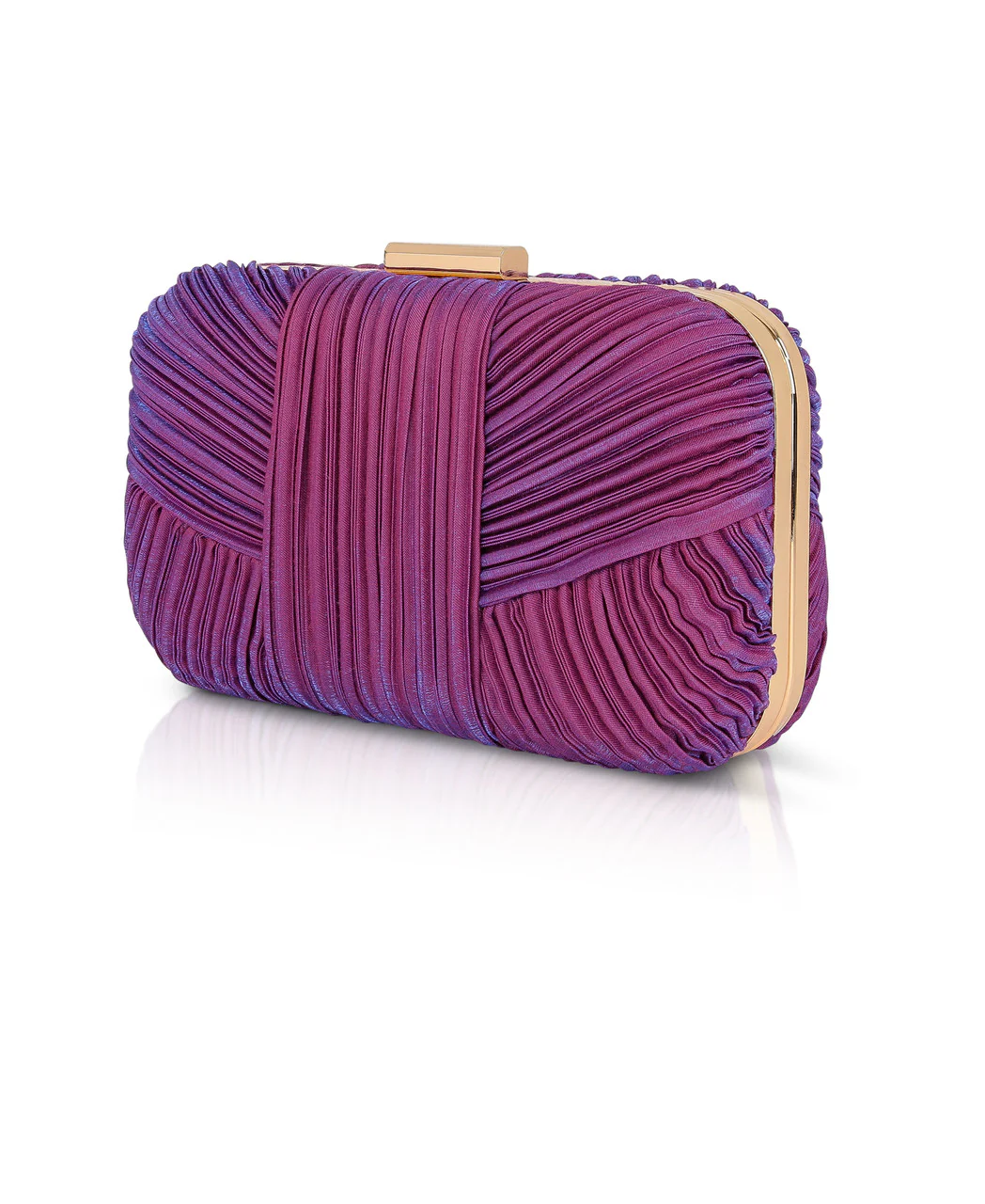 Cleo Shimmer Pleated Minaudiere - Image 8