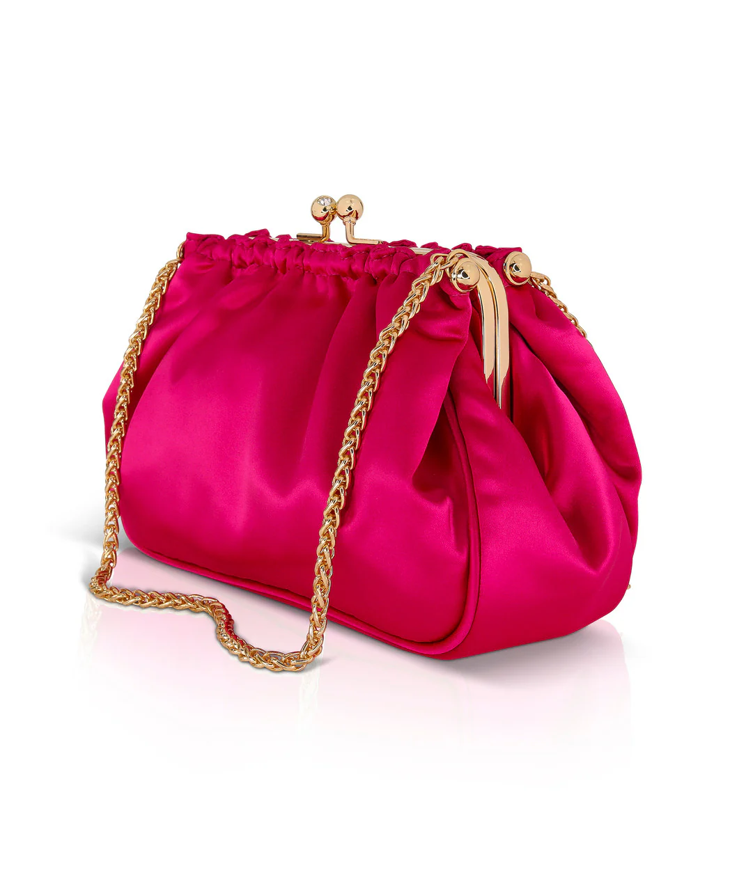 Cosima Satin Kisslock Framed Clutch - Image 6