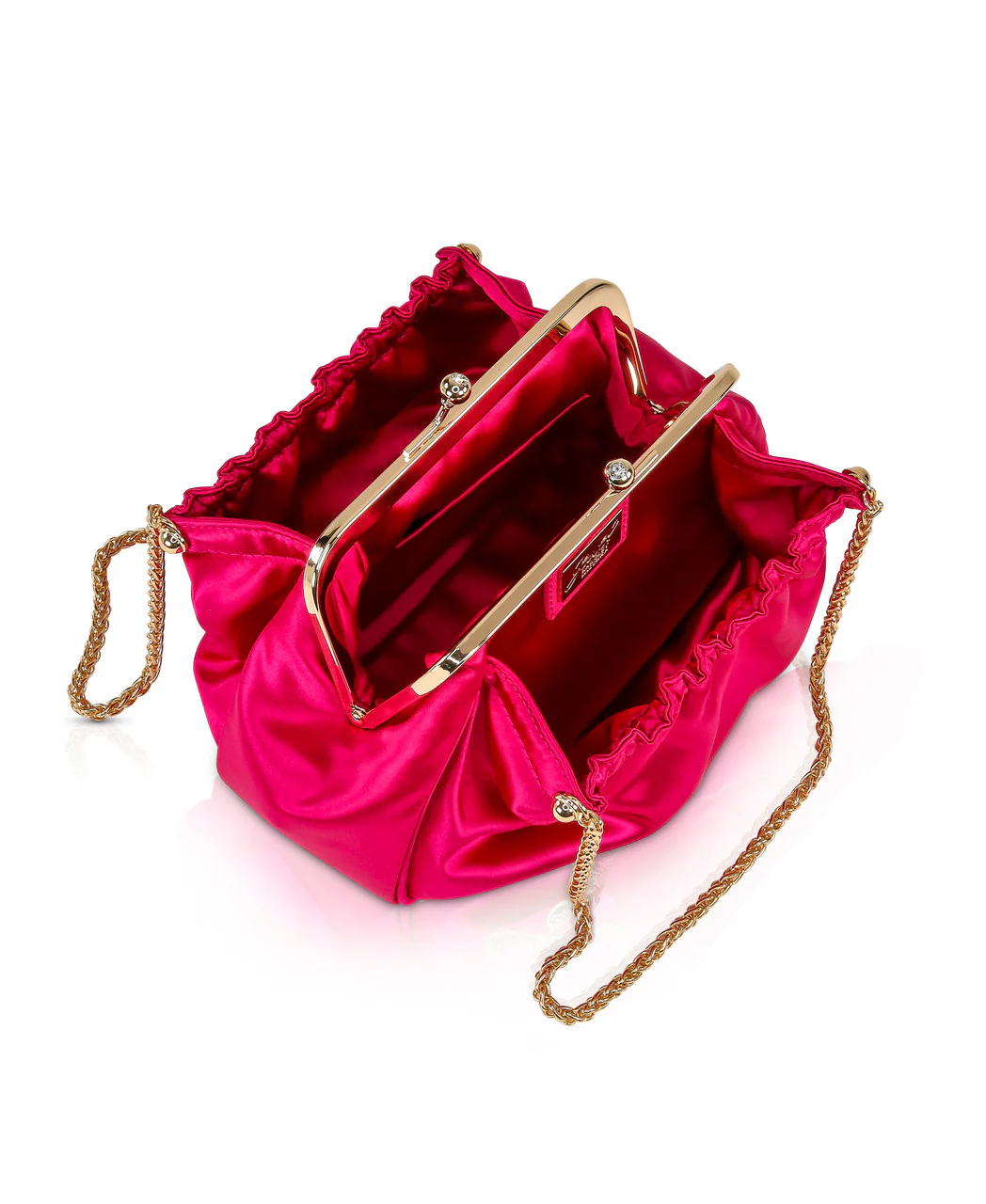 Cosima Satin Kisslock Framed Clutch - Image 7