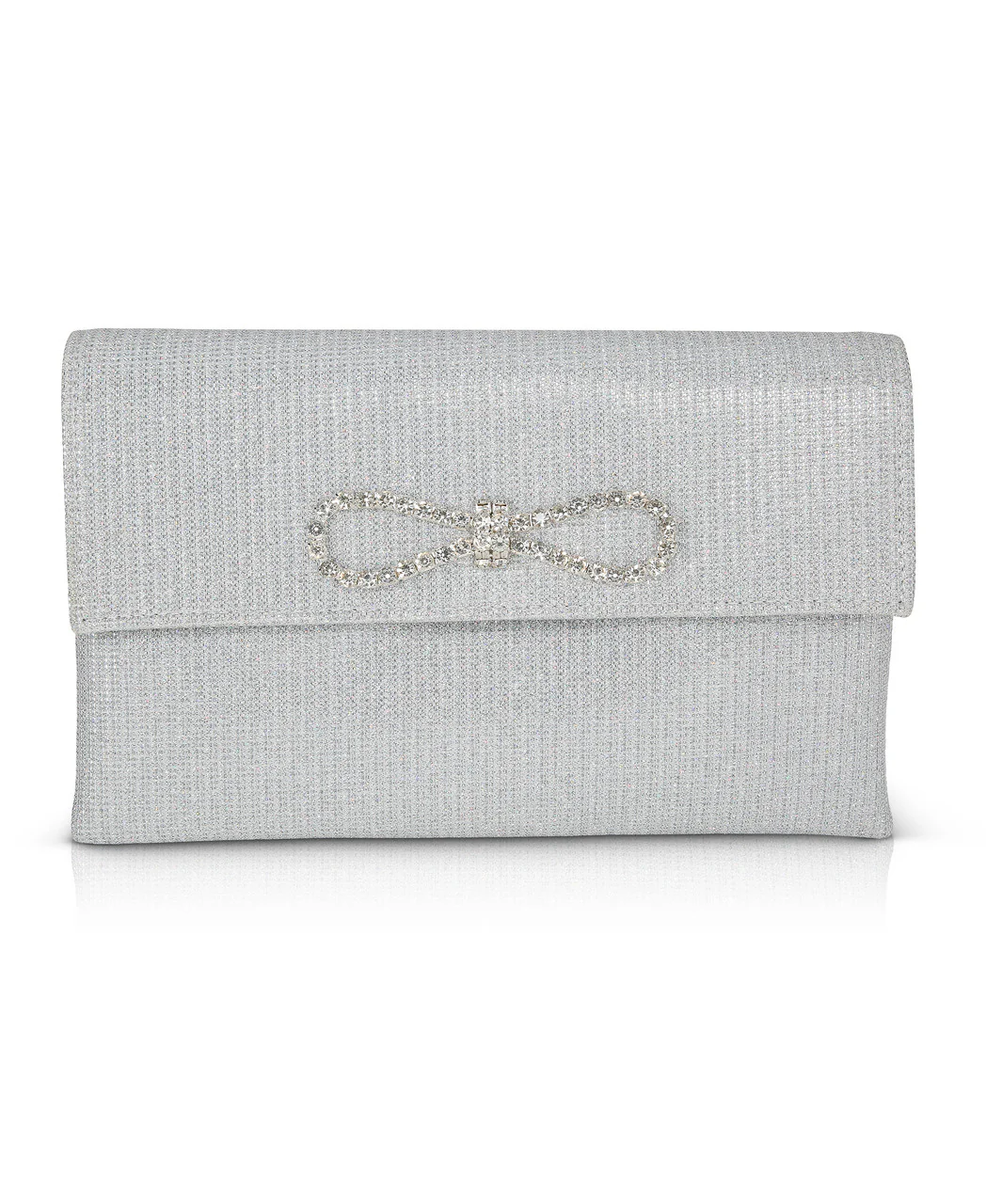 Dakota Sparkle Jacquard Envelope with Crystal Bow - Image 11