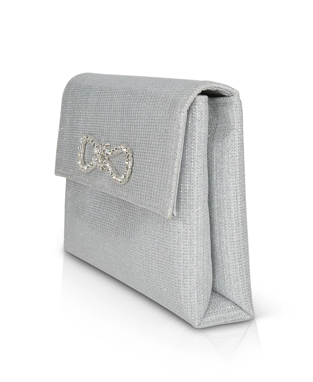 Dakota Sparkle Jacquard Envelope with Crystal Bow - Image 12