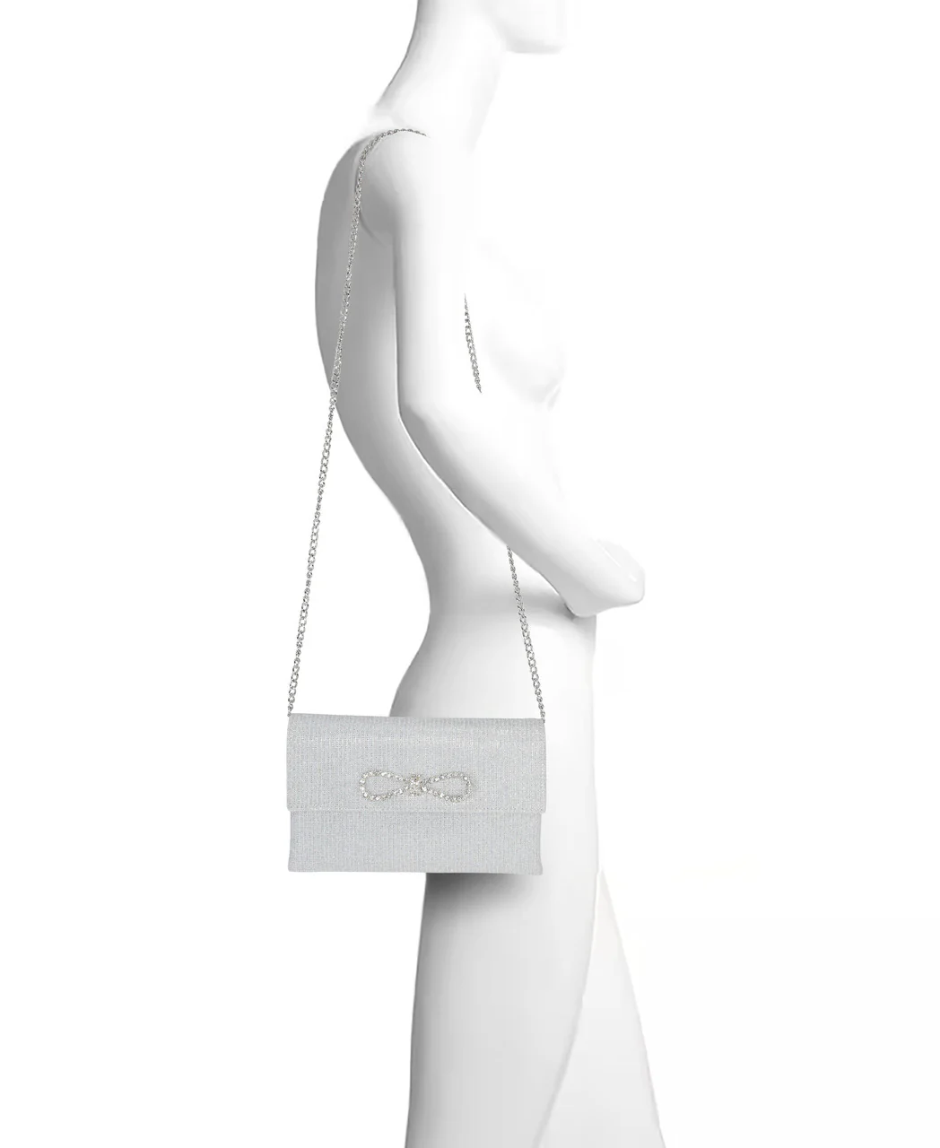 Dakota Sparkle Jacquard Envelope with Crystal Bow - Image 15