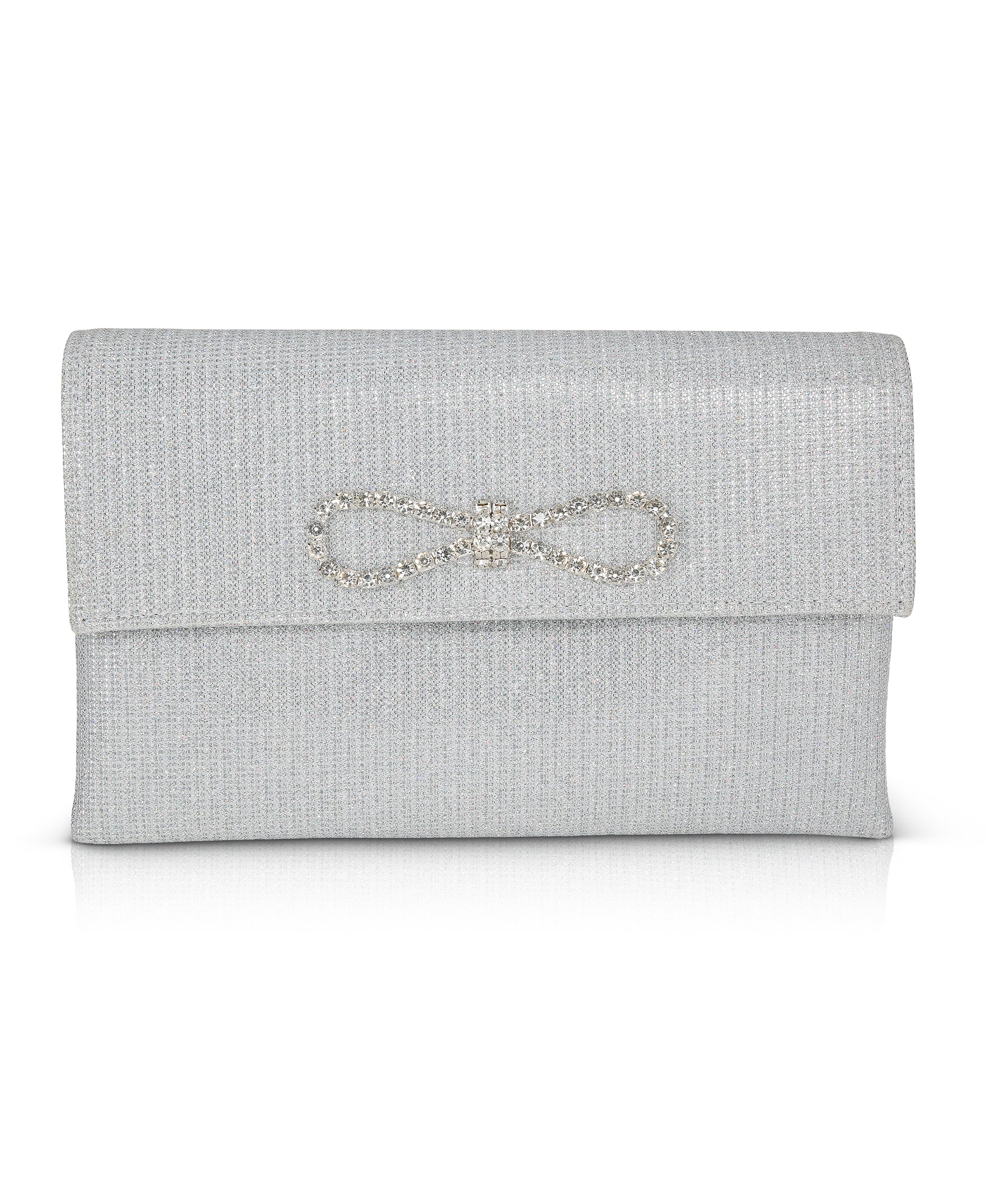 Dakota Sparkle Jacquard Envelope with Crystal Bow - Image 16