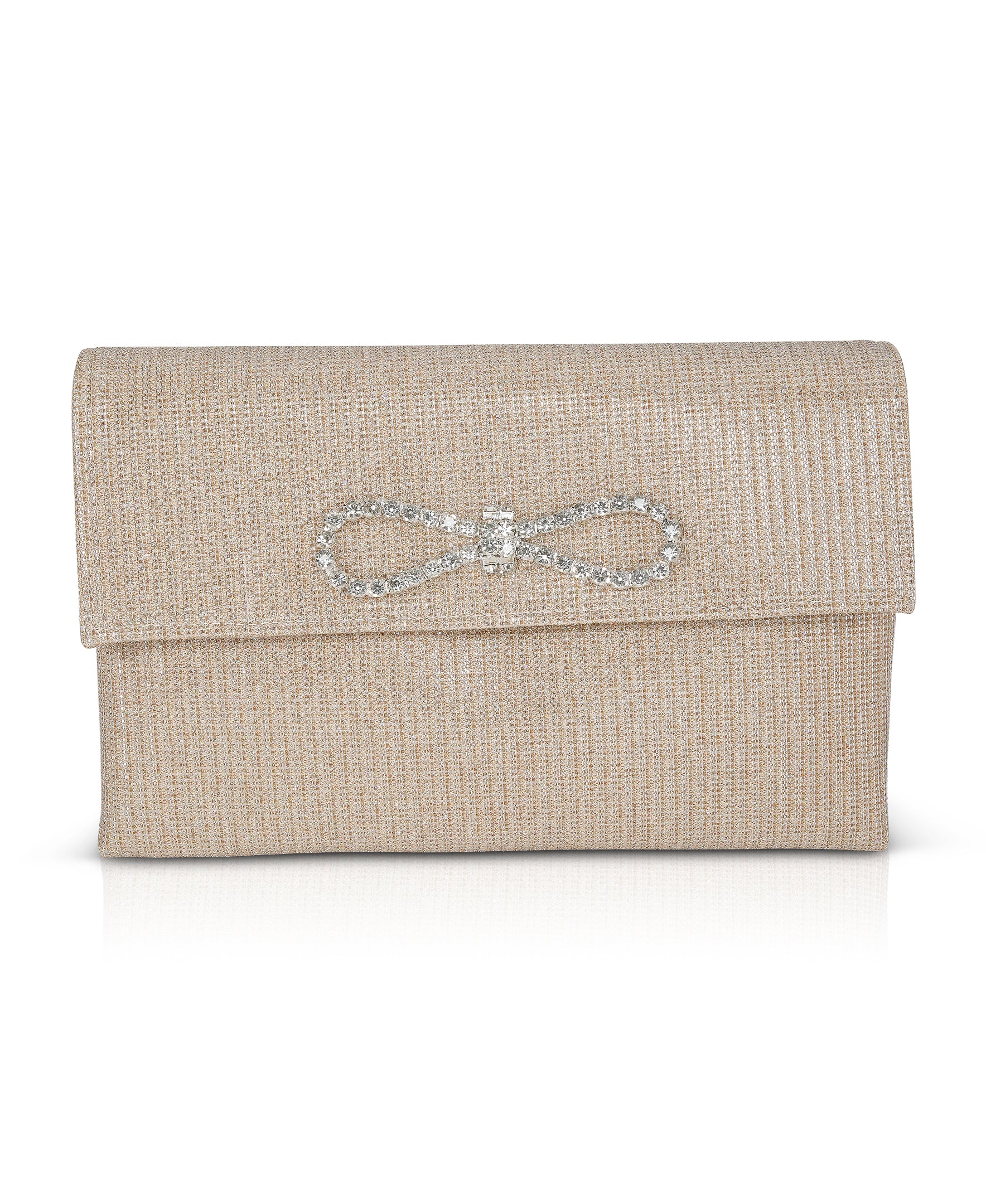 Dakota Sparkle Jacquard Envelope with Crystal Bow - Image 17