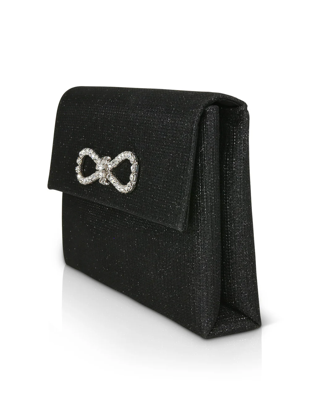 Dakota Sparkle Jacquard Envelope with Crystal Bow - Image 3