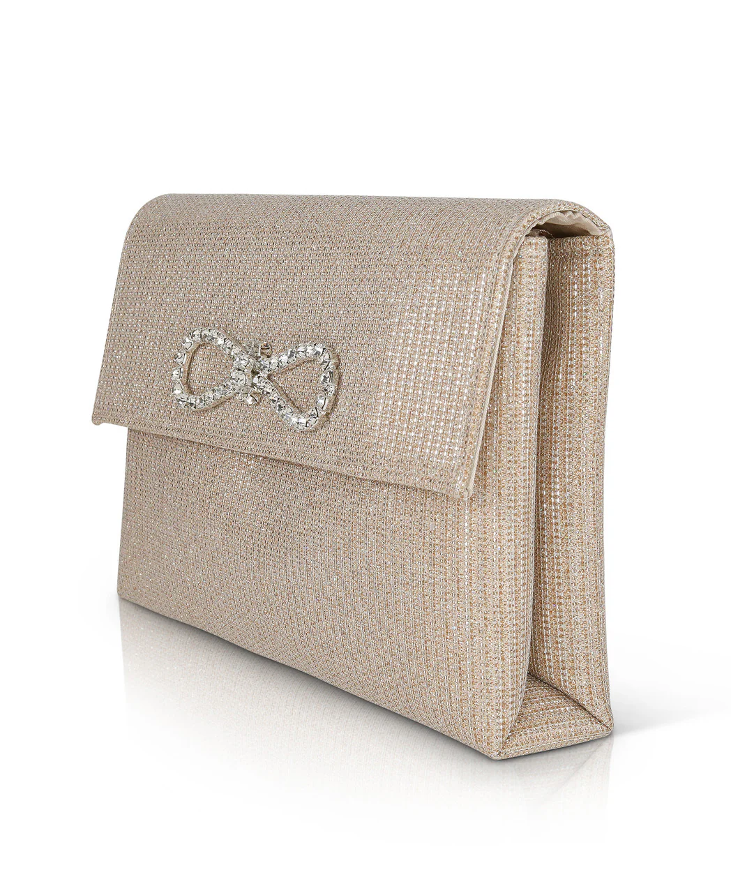 Dakota Sparkle Jacquard Envelope with Crystal Bow - Image 7