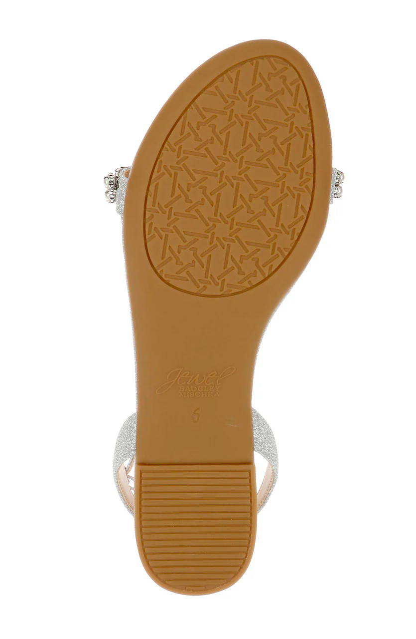 Daria Pearl and Crystal Flat Sandals - Image 20