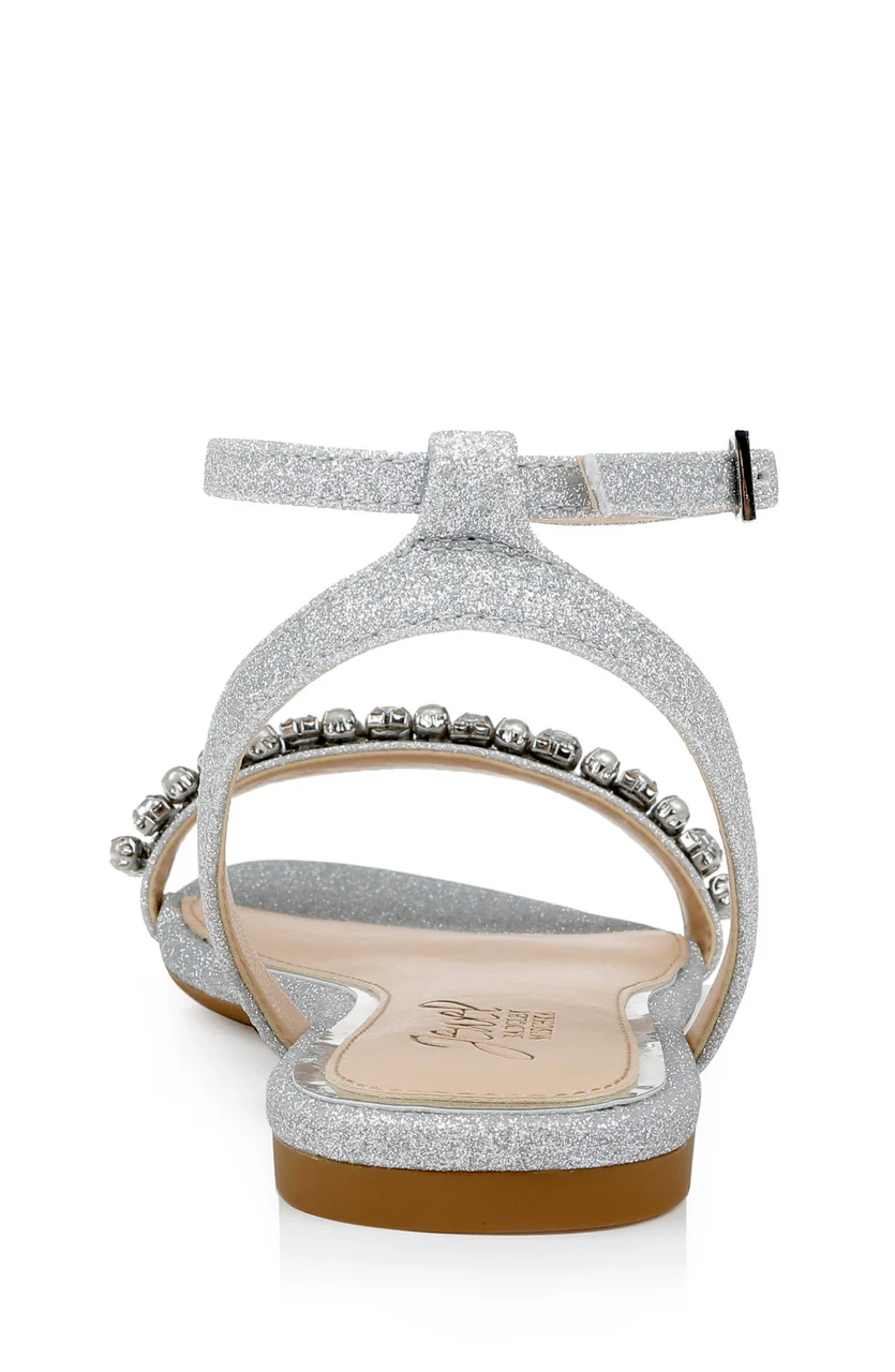 Daria Pearl and Crystal Flat Sandals - Image 21