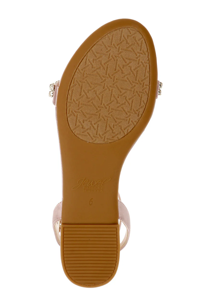 Daria Pearl and Crystal Flat Sandals - Image 6