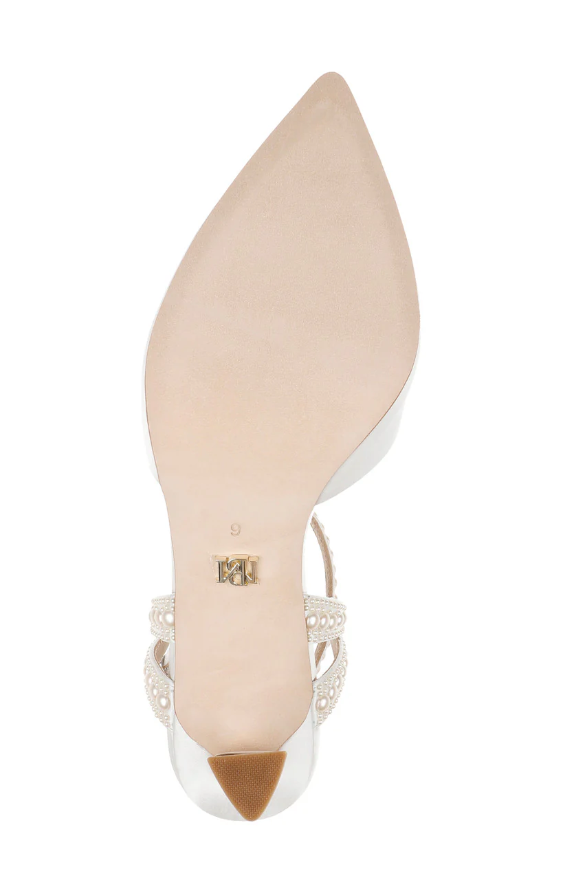 Destinee Pointed Toe Satin Pumps - Image 12