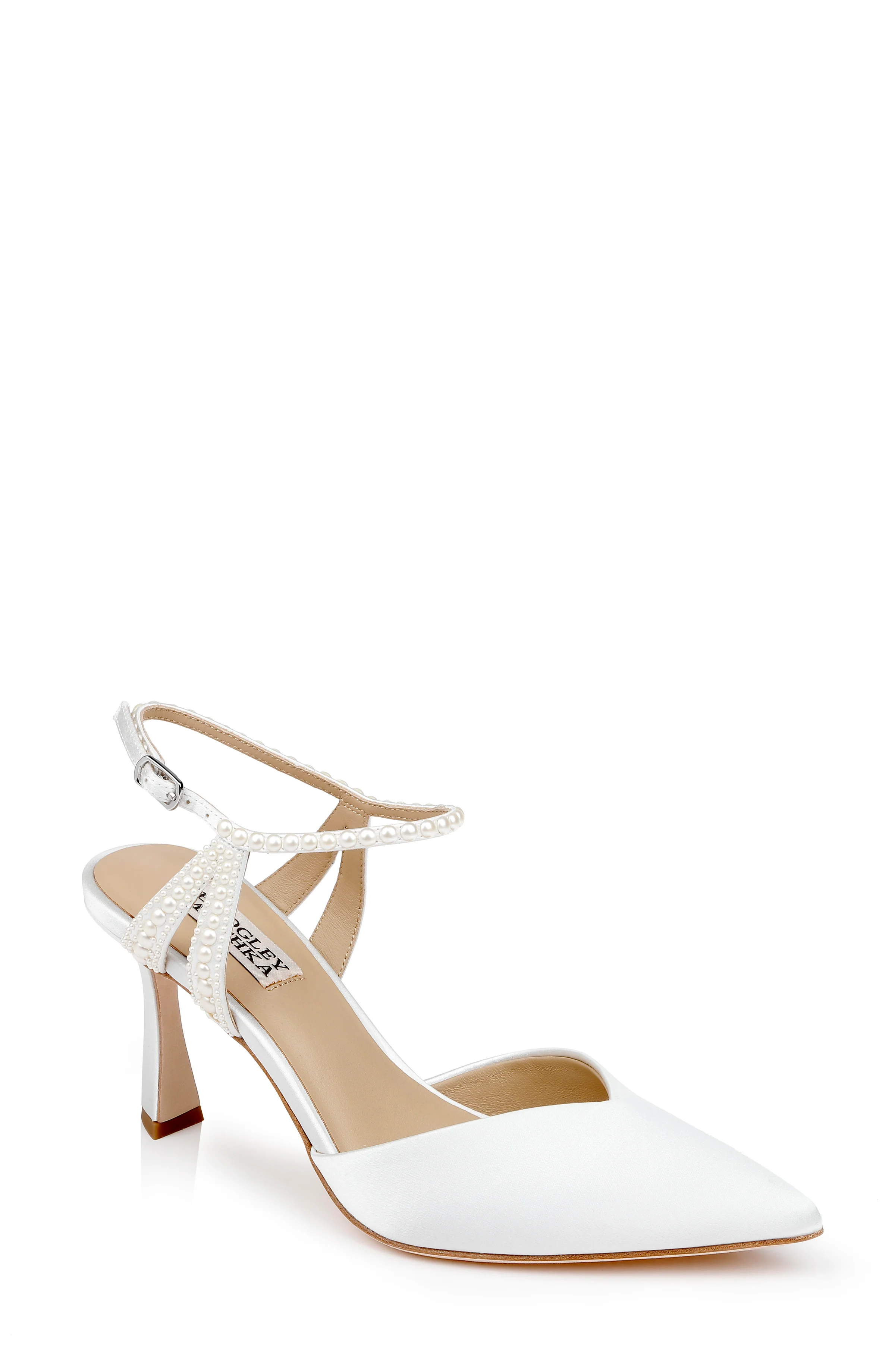 Destinee Pointed Toe Satin Pumps - Image 22