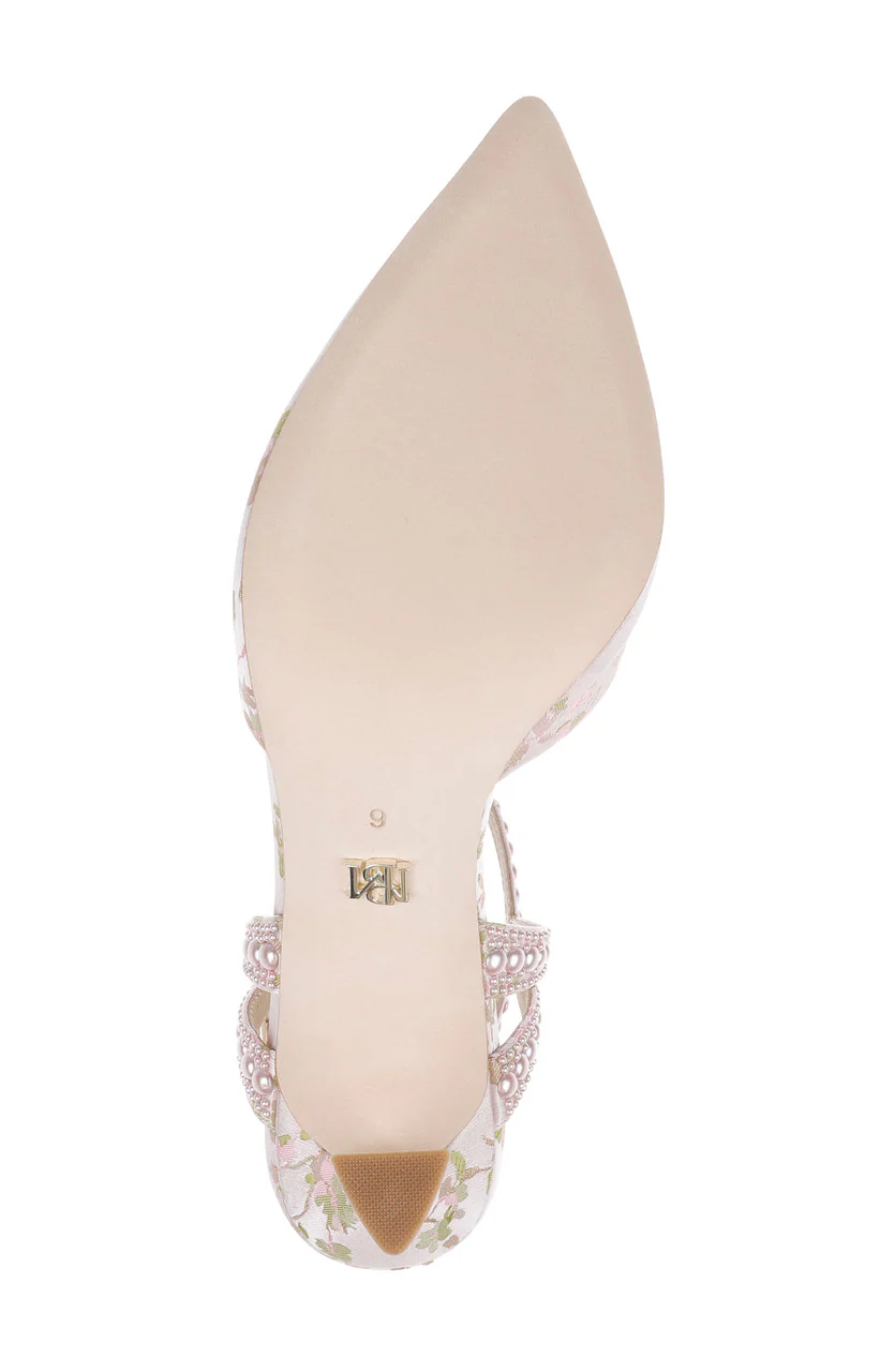 Destinee Pointed Toe Satin Pumps - Image 6