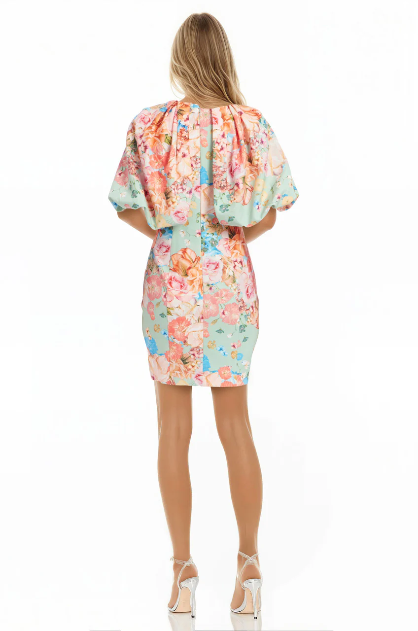 Eden Puff Sleeve Mini Dress - Image 3