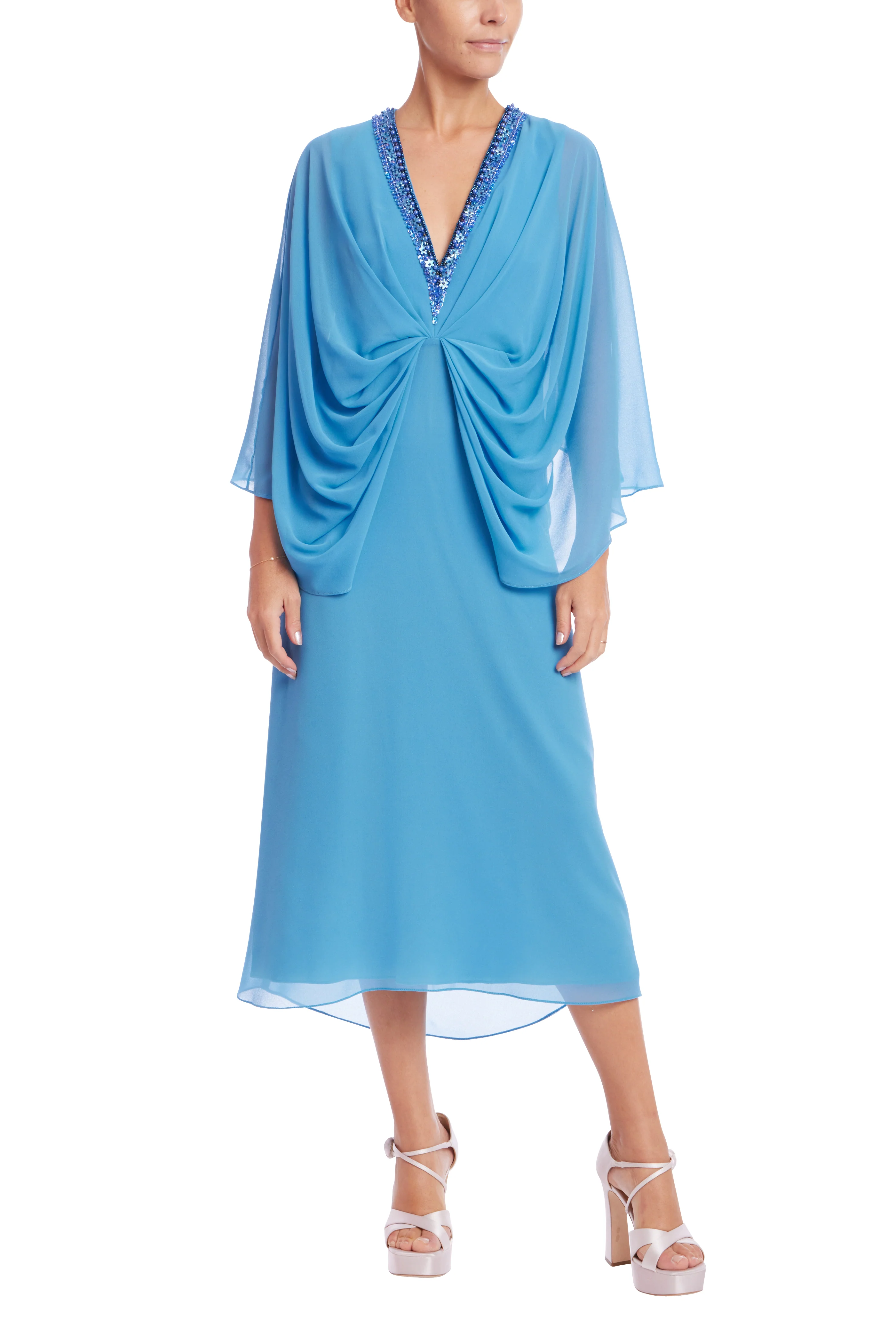 Embellished Neck Dolman Caftan - Image 4