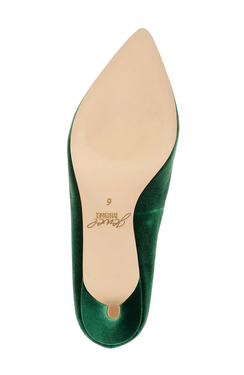 Enola Velvet Kitten Heel Pumps - Image 17