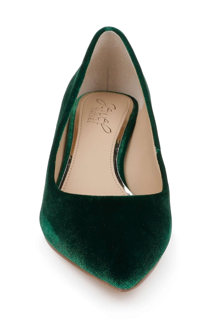 Enola Velvet Kitten Heel Pumps - Image 28
