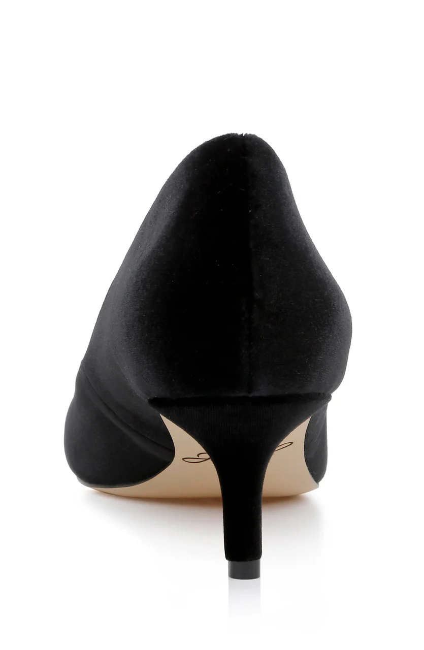 Enola Velvet Kitten Heel Pumps - Image 41