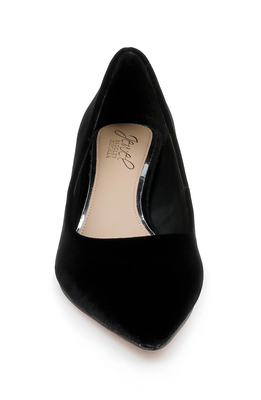 Enola Velvet Kitten Heel Pumps - Image 50