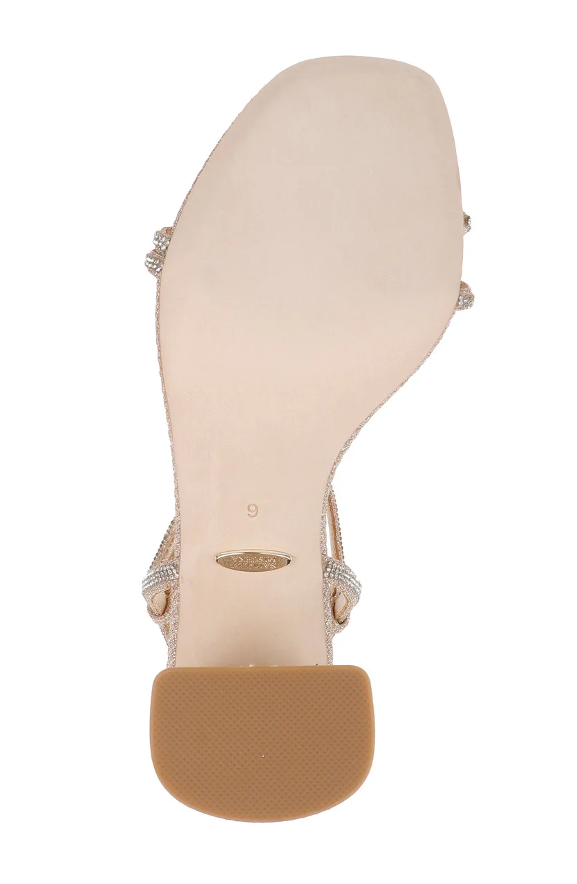 Firey Bejeweled Block Heel Sandal - Image 11