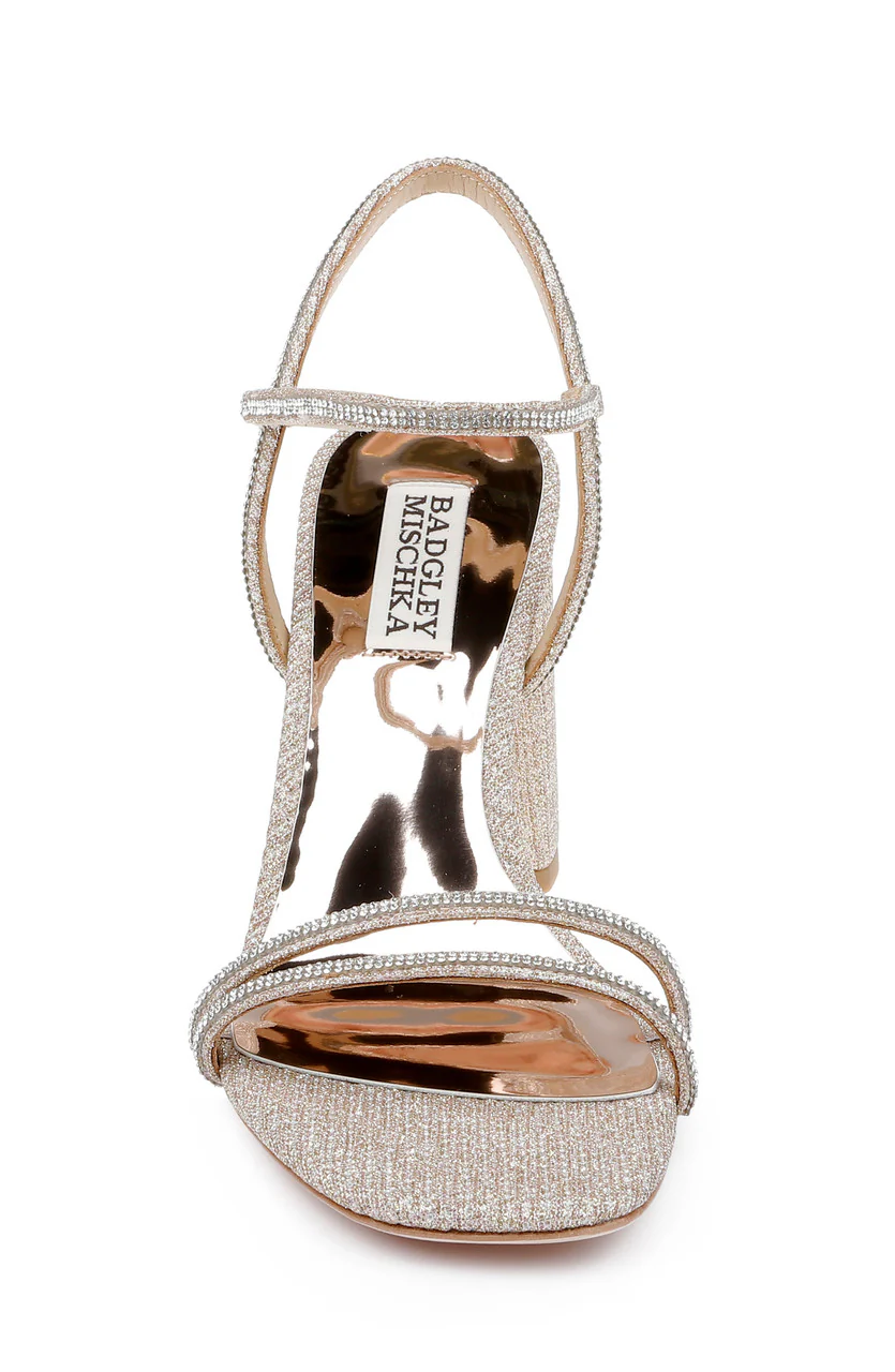 Firey Bejeweled Block Heel Sandal - Image 7