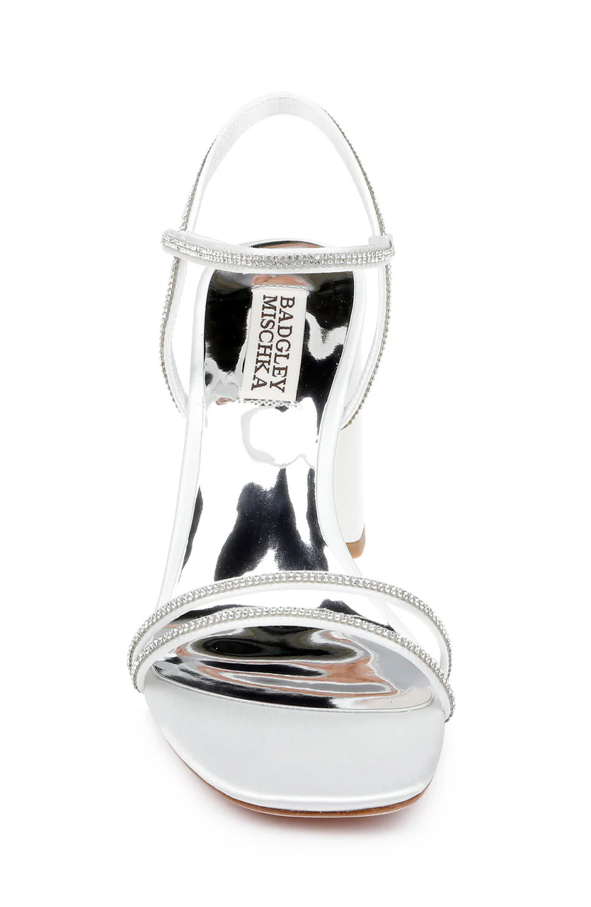 Firey Bejeweled Block Heel Sandal - Image 8