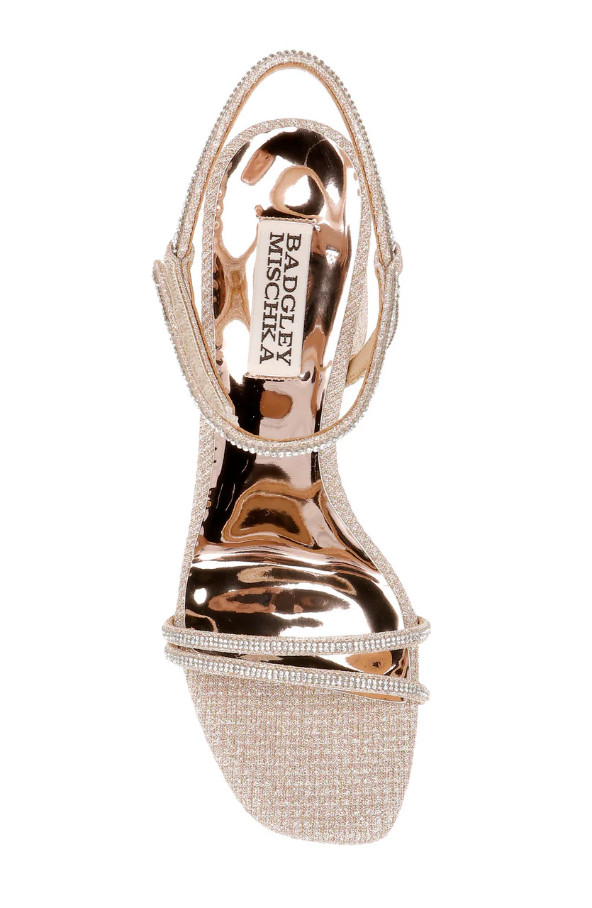 Firey Bejeweled Block Heel Sandal - Image 9