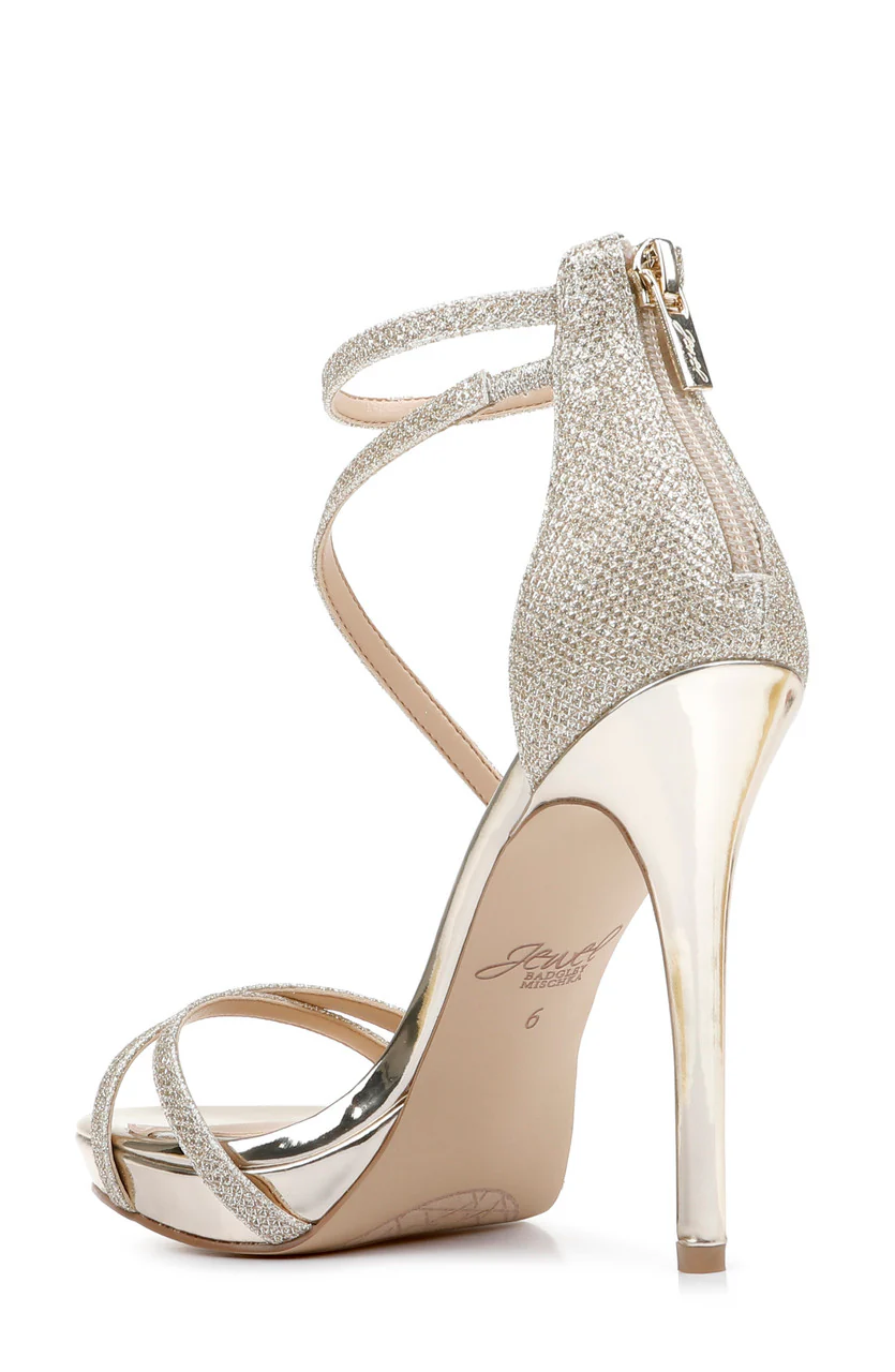 Galen Platform Glitter Evening Shoe - Image 10
