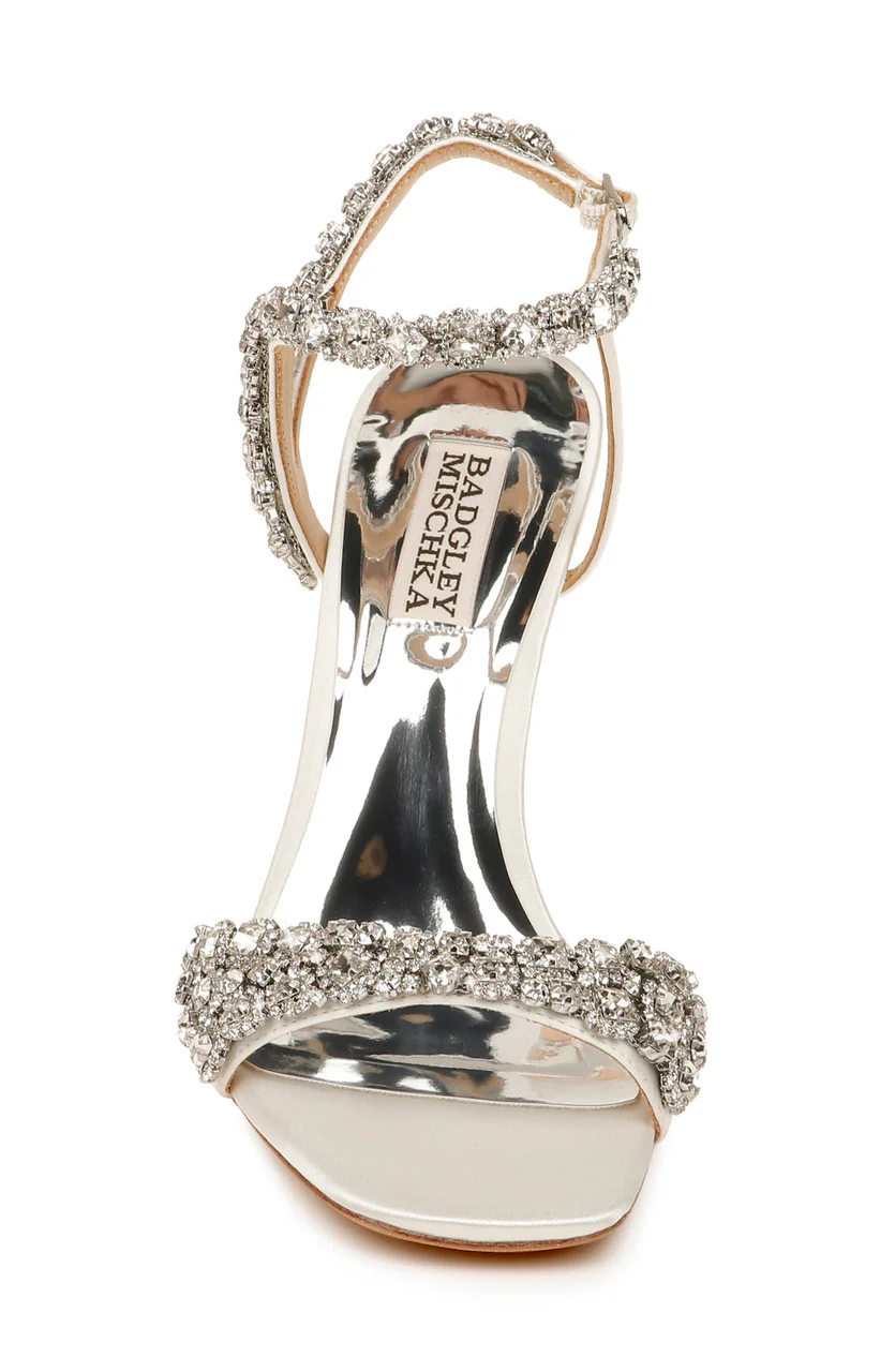 Galia Crystal Ankle Strap Evening Shoe - Image 10