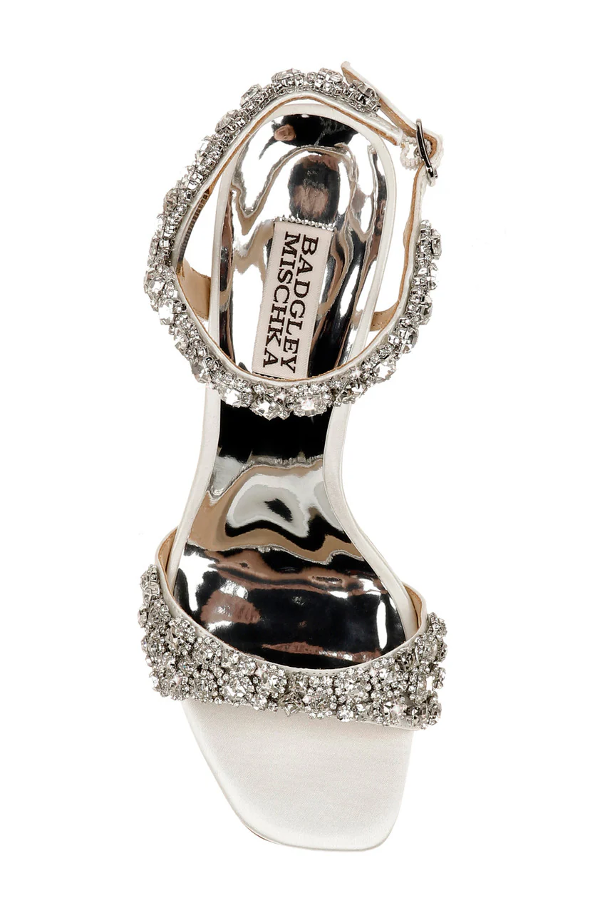 Galia Crystal Ankle Strap Evening Shoe - Image 11