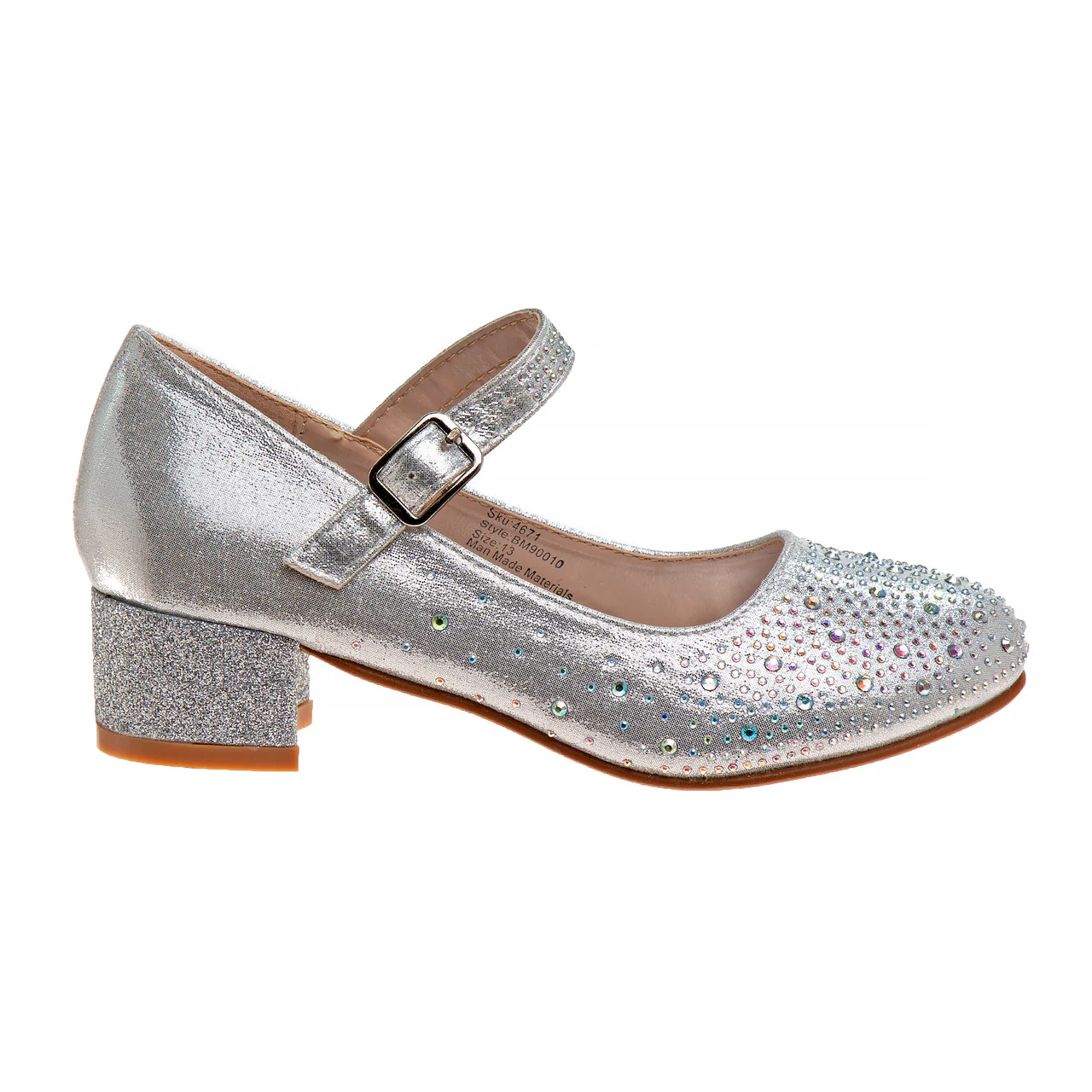 Girls' Buckled Block Heel Dress Shoes - Image 3