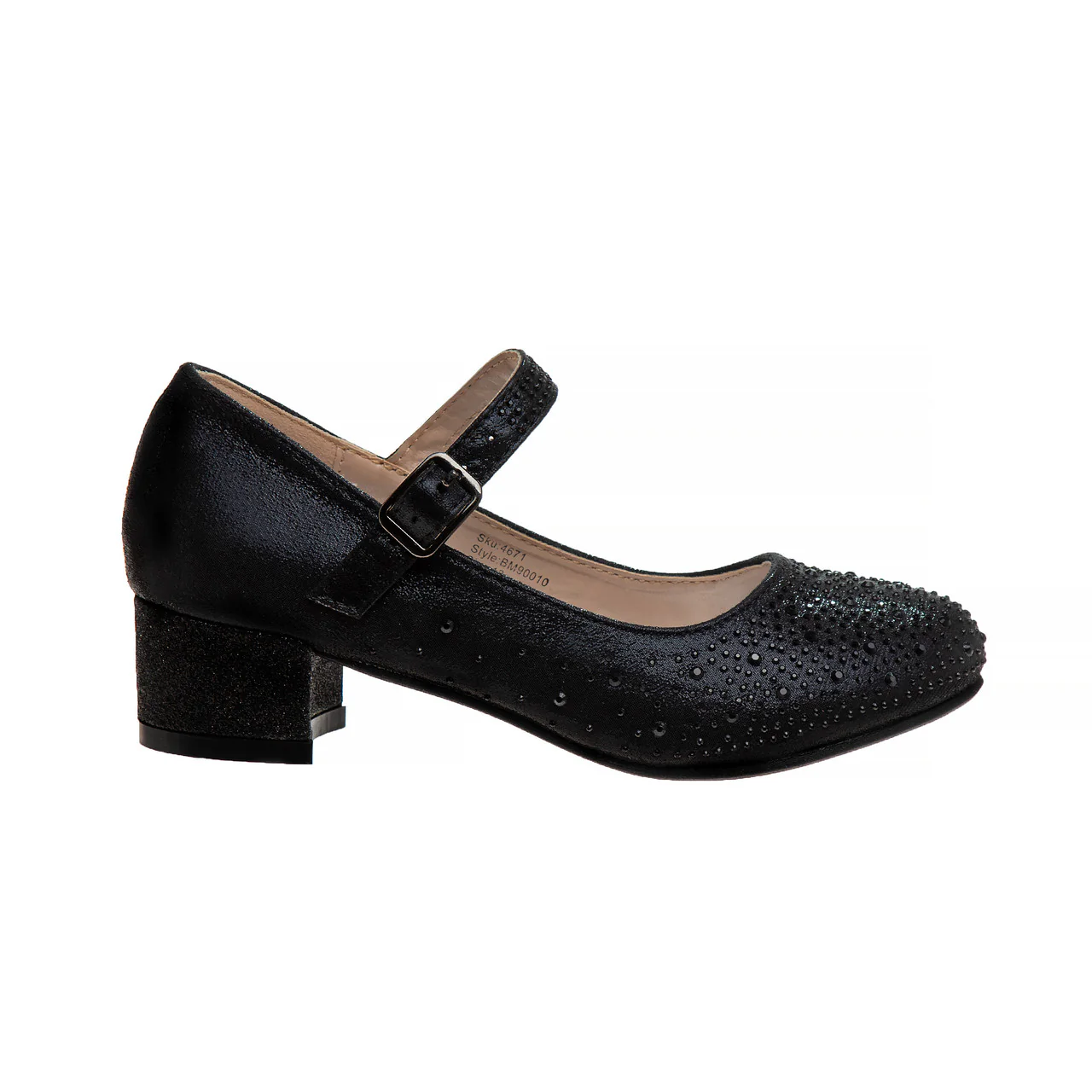 Girls' Buckled Block Heel Dress Shoes - Image 7