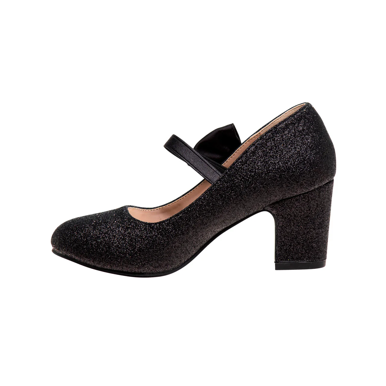 Girls' Glitter Block Heel Dress Shoes - Image 8