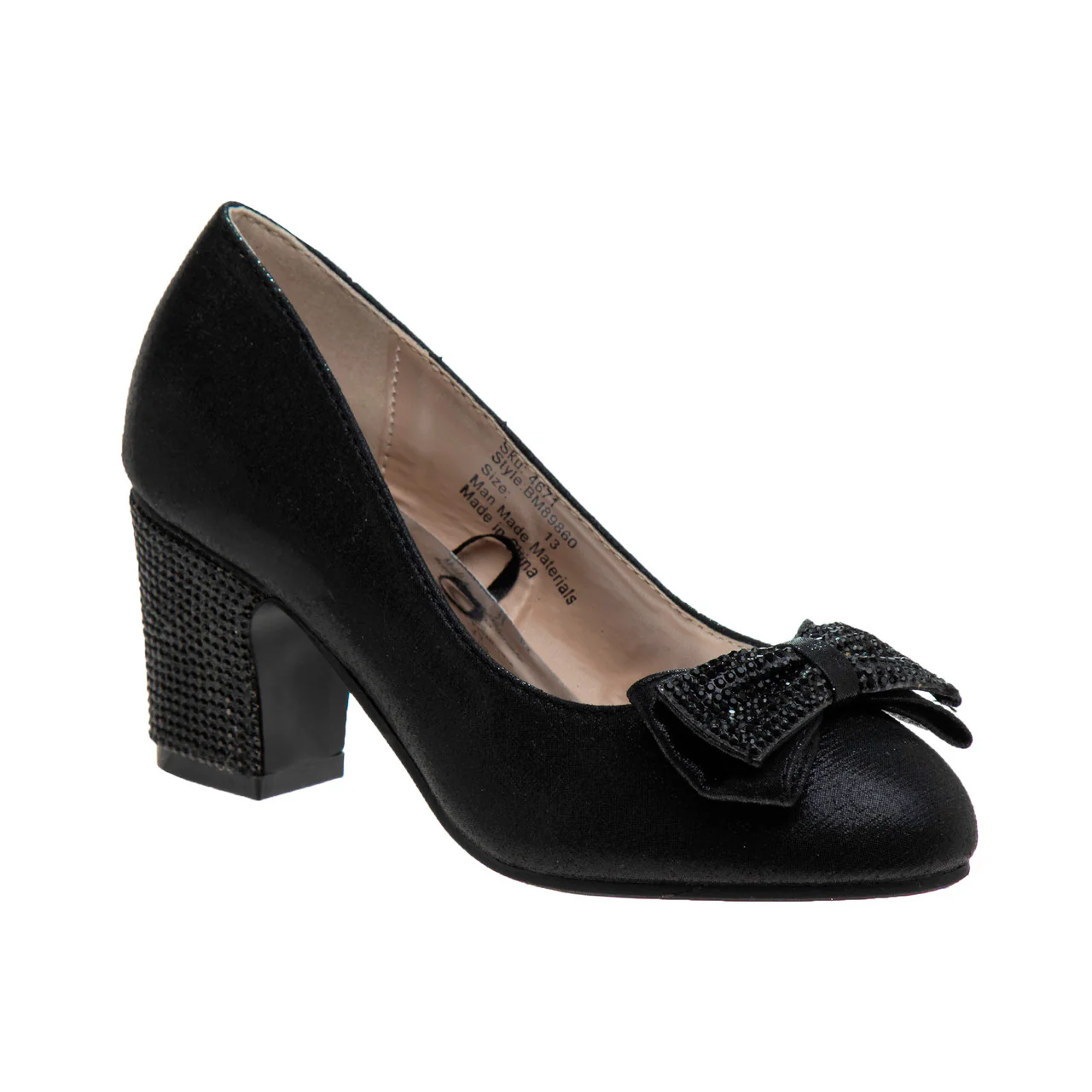 Girls' Sparkle Studded Bow Dress Shoes - Image 6