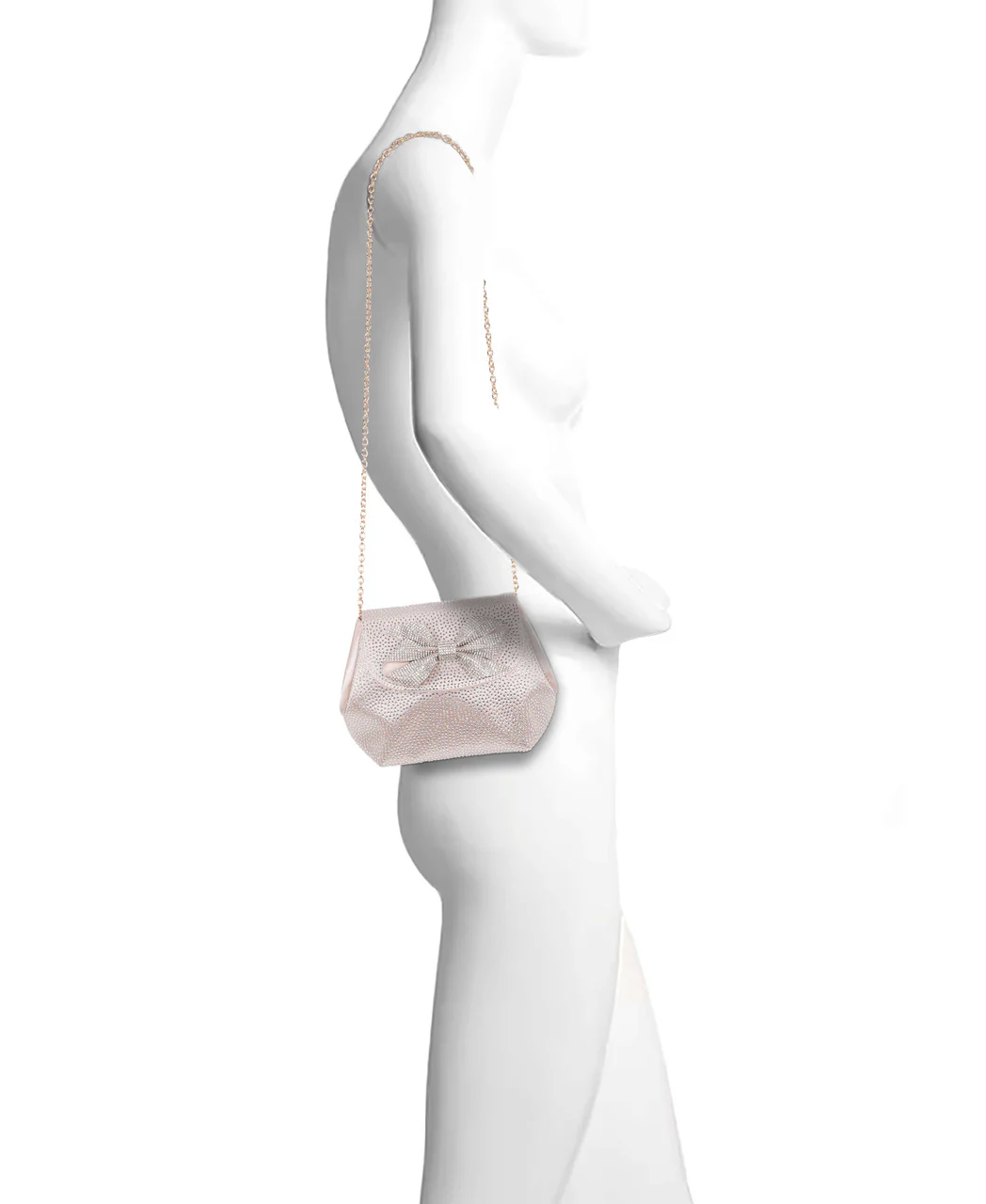 Hallie Crystal Mini Baguette Pouch Clutch - Image 6